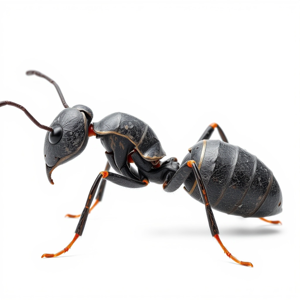 Gray-Black Mountain Ant Detailed Sculpture model pack Low-poly 3D model_3