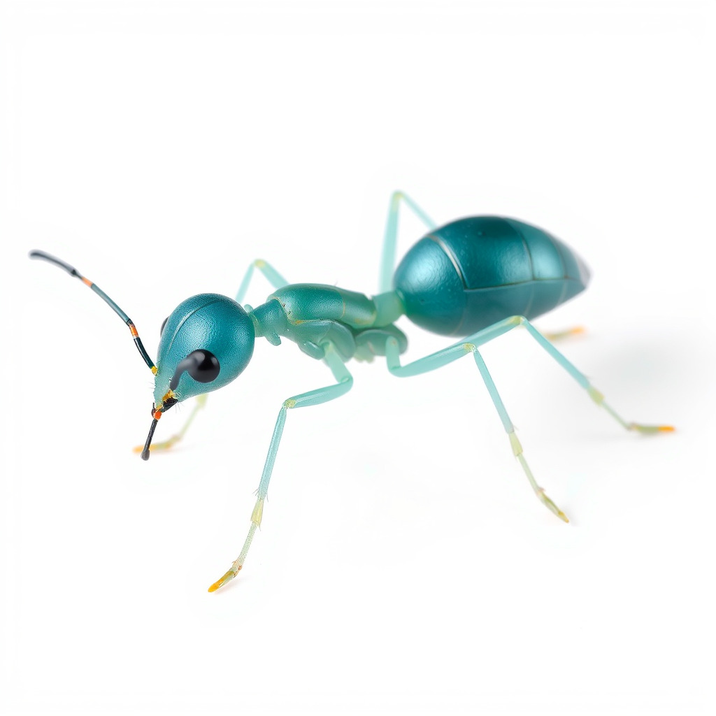 Aquamarine Water Ant Smooth Model Pack Low-poly 3D model_4