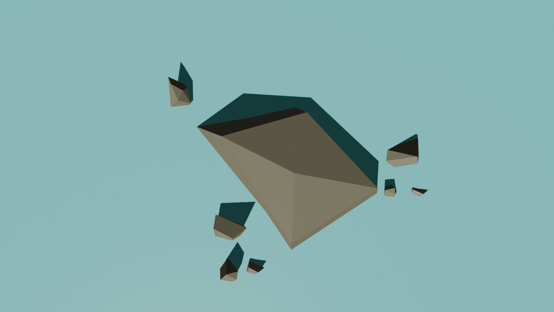 Low Poly Grass and Stones Pack Low-poly 3D model_10