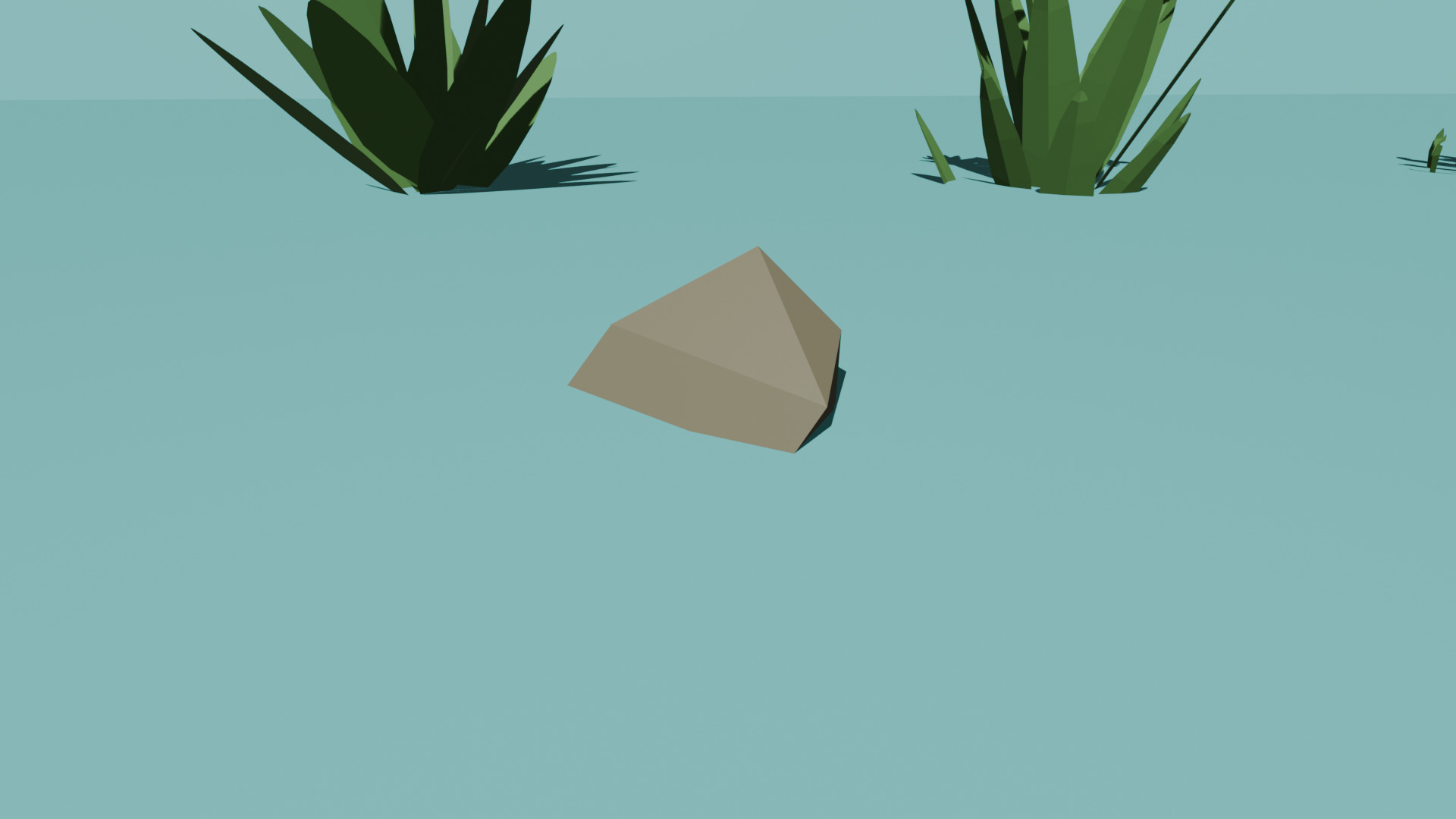 Low Poly Grass and Stones Pack Low-poly 3D model_3
