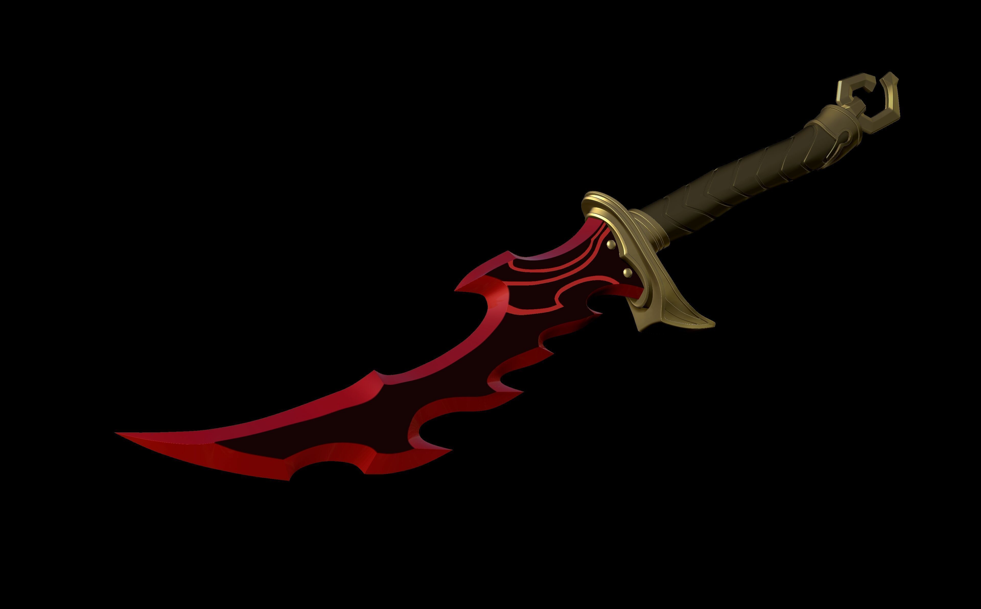 Solo Leveling KnightKiller Dagger 3D Print File STL 3D print model_1