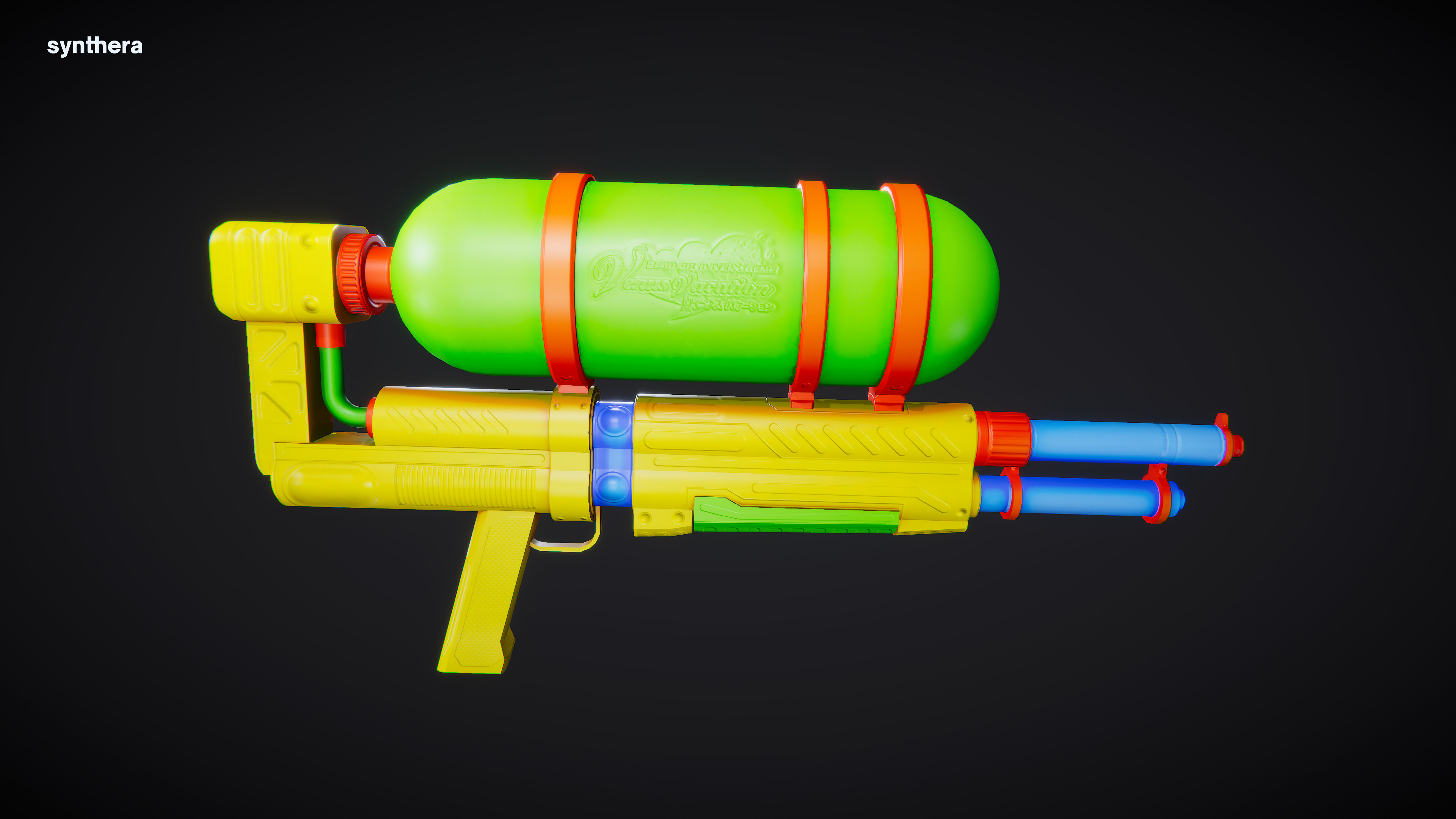 Water Gun 01 Active 3D model_2