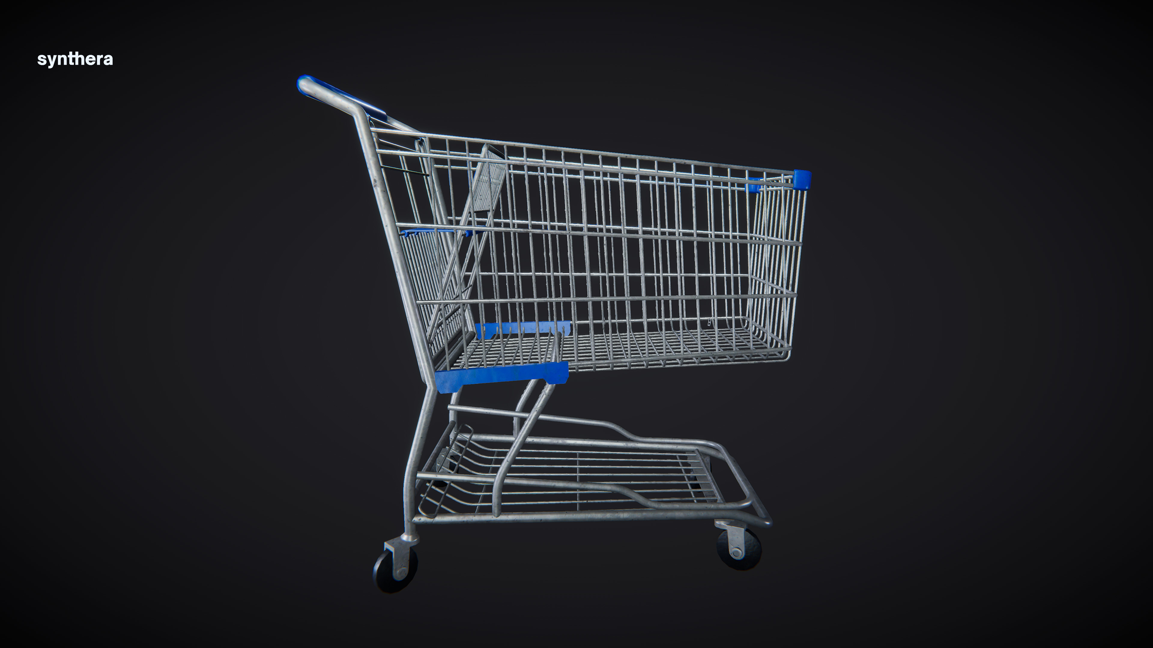 Shopping Cart 01 3D model_3