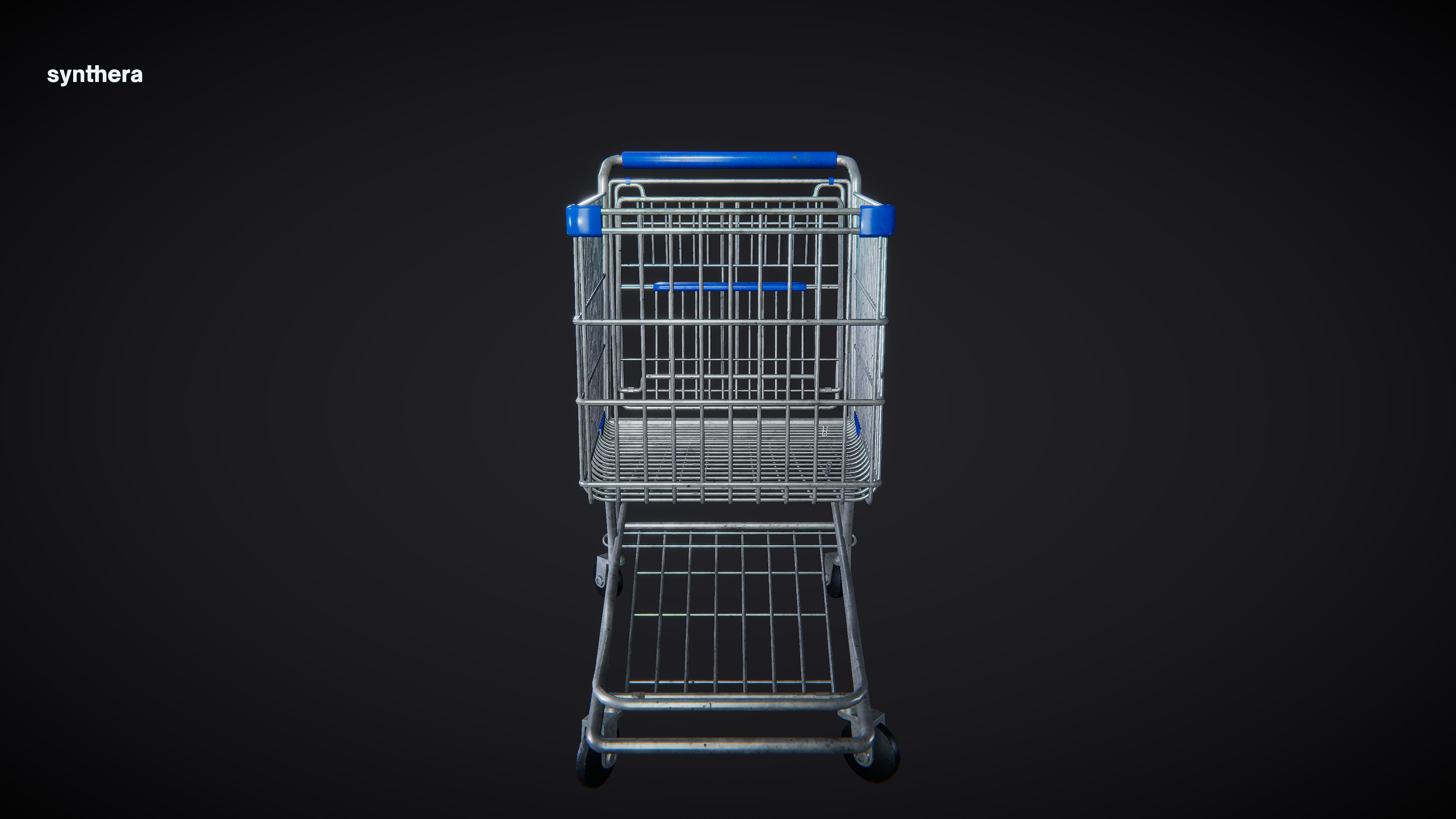 Shopping Cart 01 3D model_2