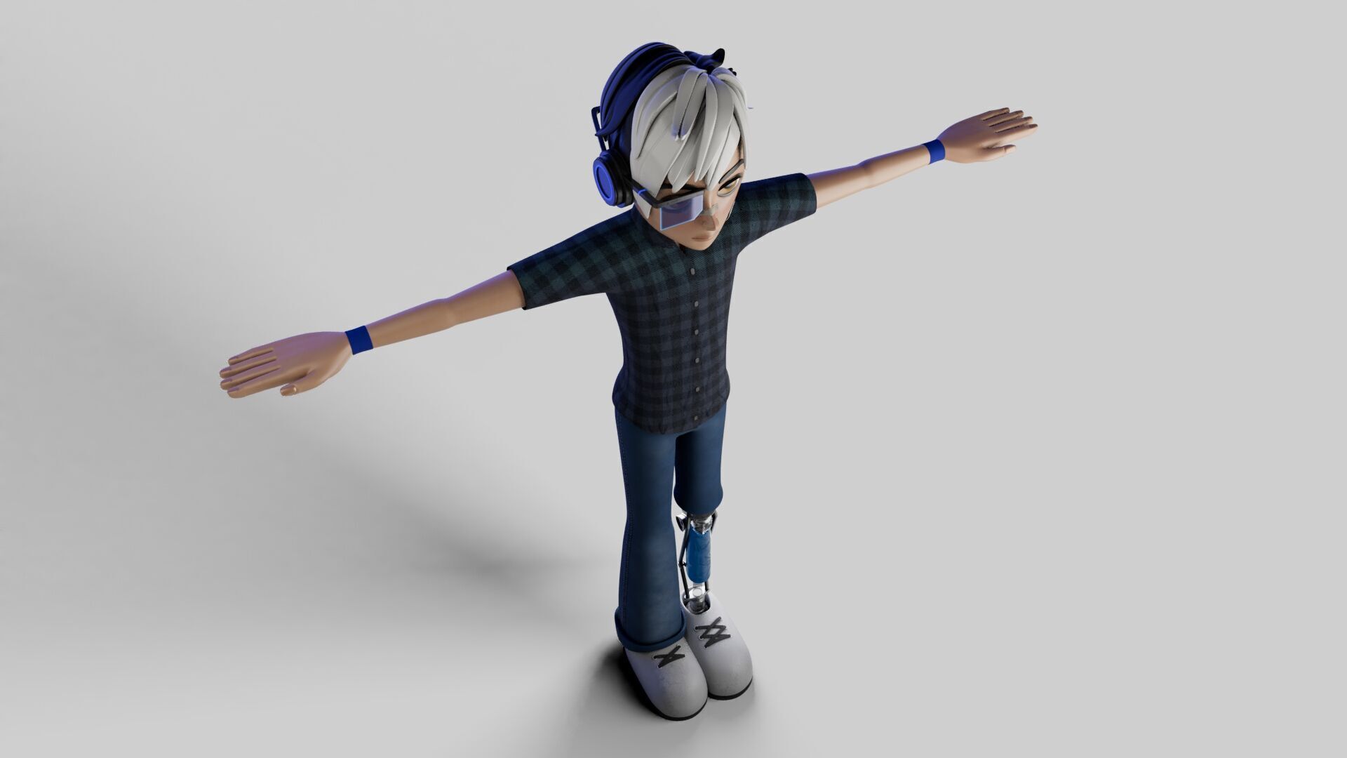sci-fi styles Boy 3D model_6