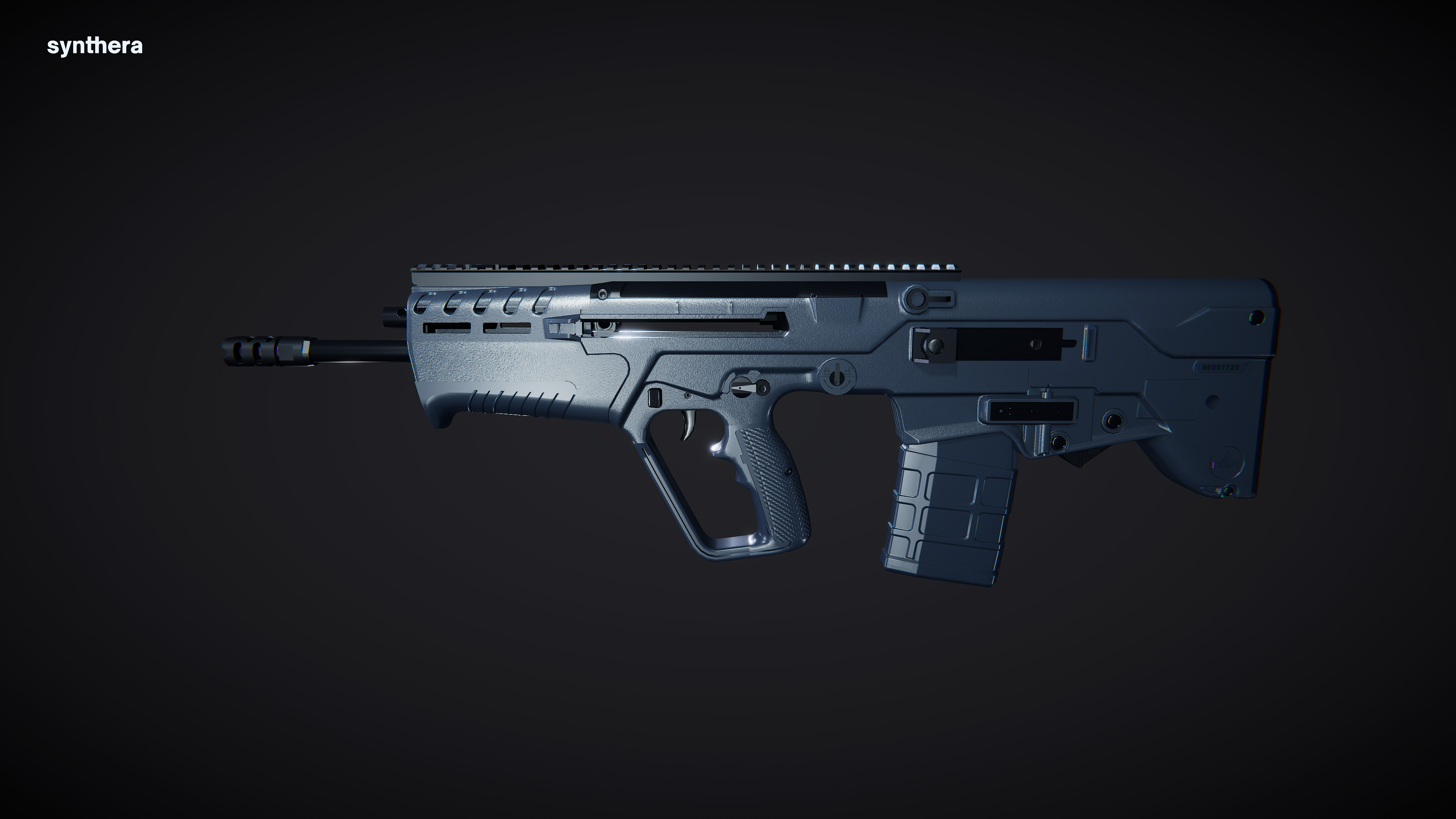 IWI Tavor-7 BlackActive 3D model_4