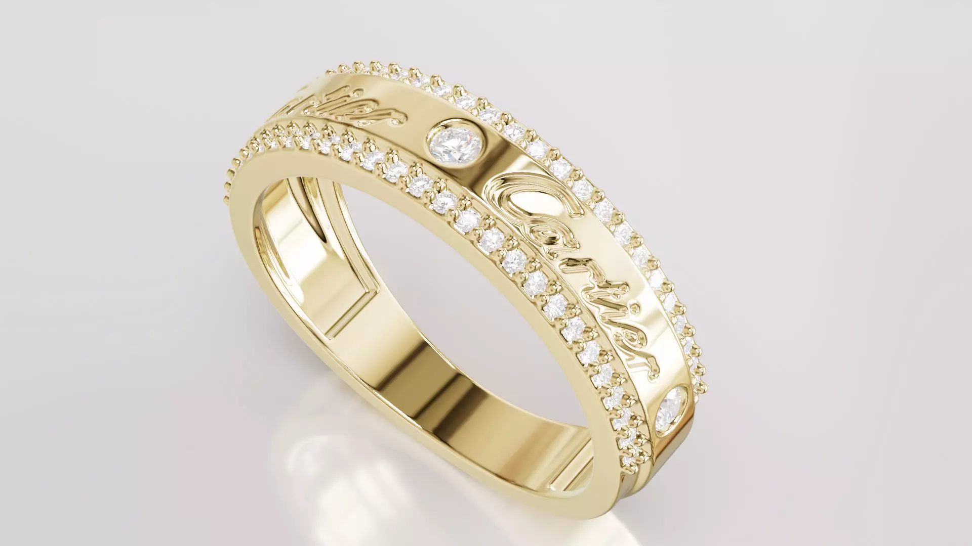 Jewelry Diamond Ring Model RG83 Free 3D print model