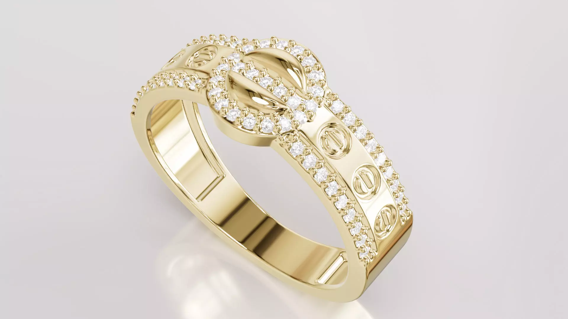 Jewelry Diamond Ring Model RG84 Free 3D print model