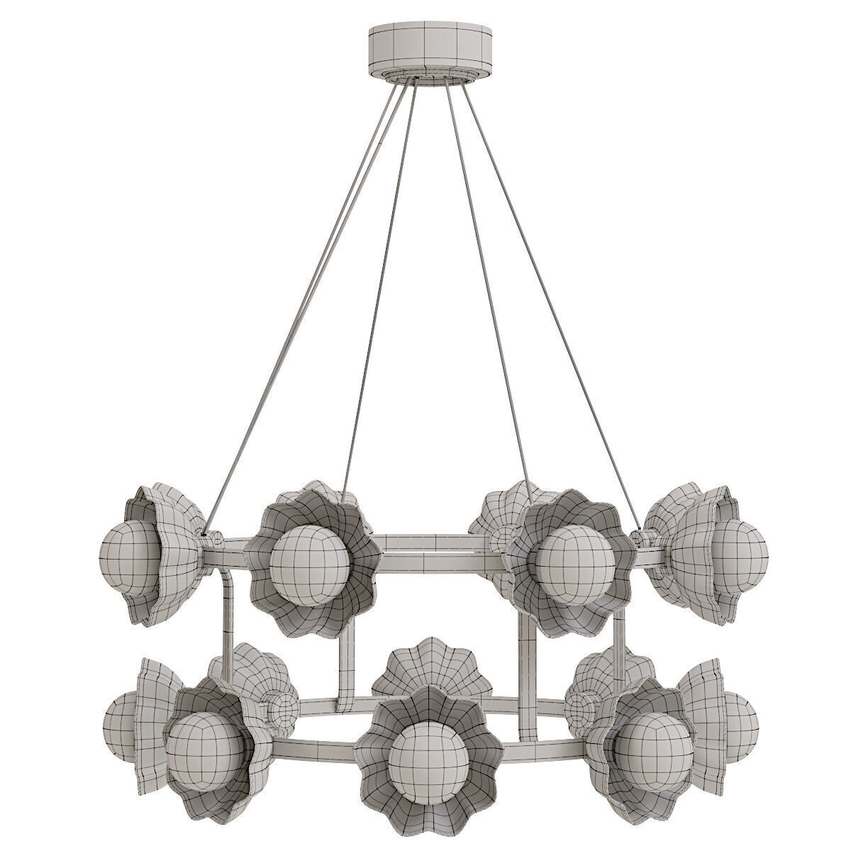 Holly Chandelier 3D model_4