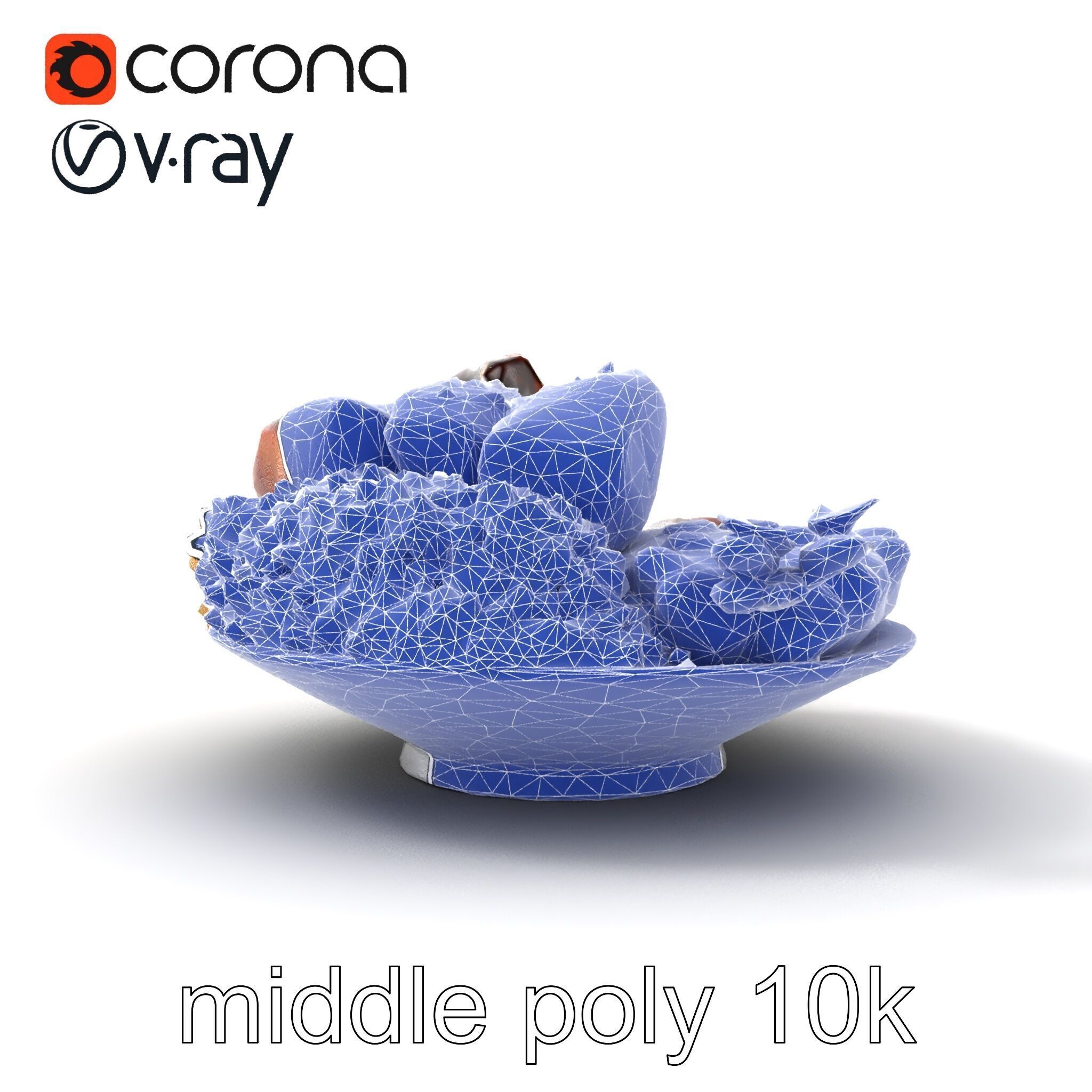 Mole Poblano Plate with Chicken and Sides model pack Low-poly 3D model_28