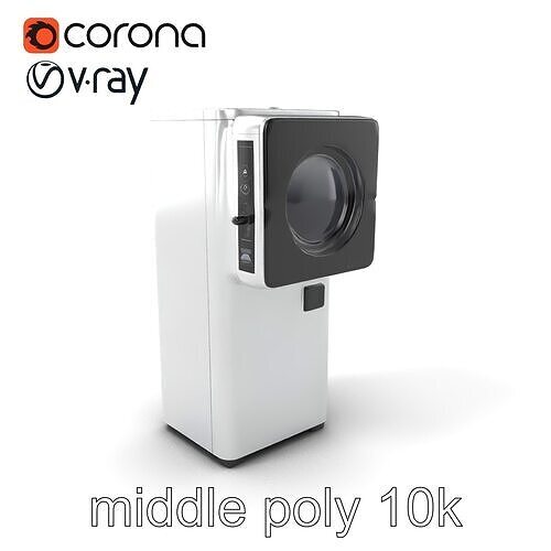 Revolutionary Dual-Function Wash Tower Model Pack Low-poly 3D model