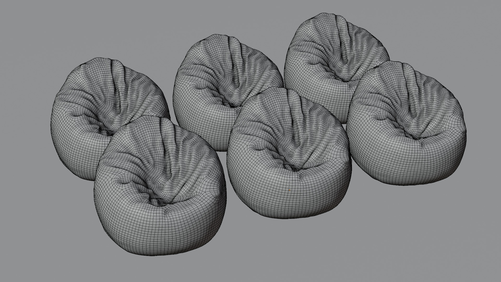 Bean Bag Chair 3D model_43