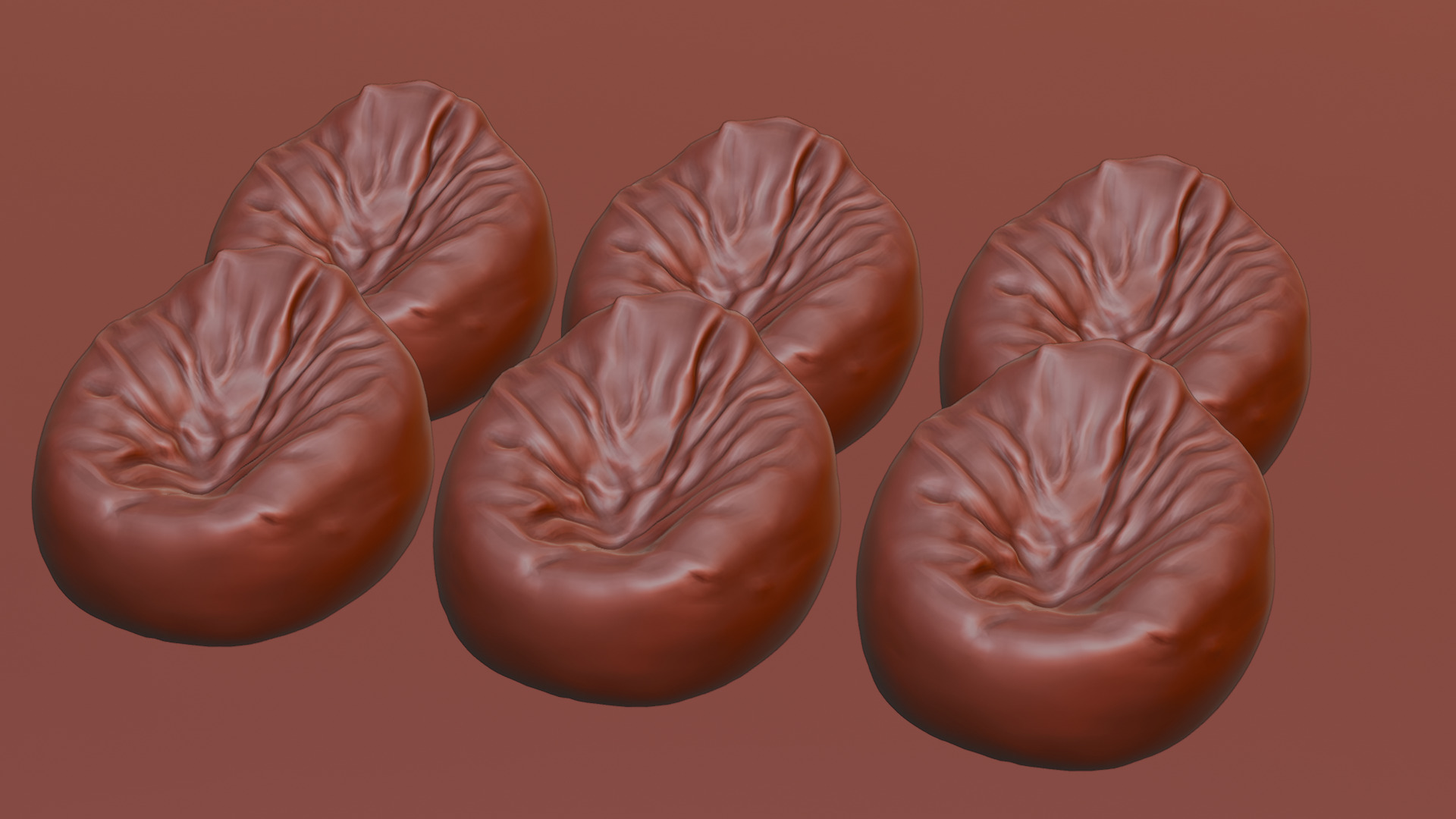 Bean Bag Chair 3D model_53