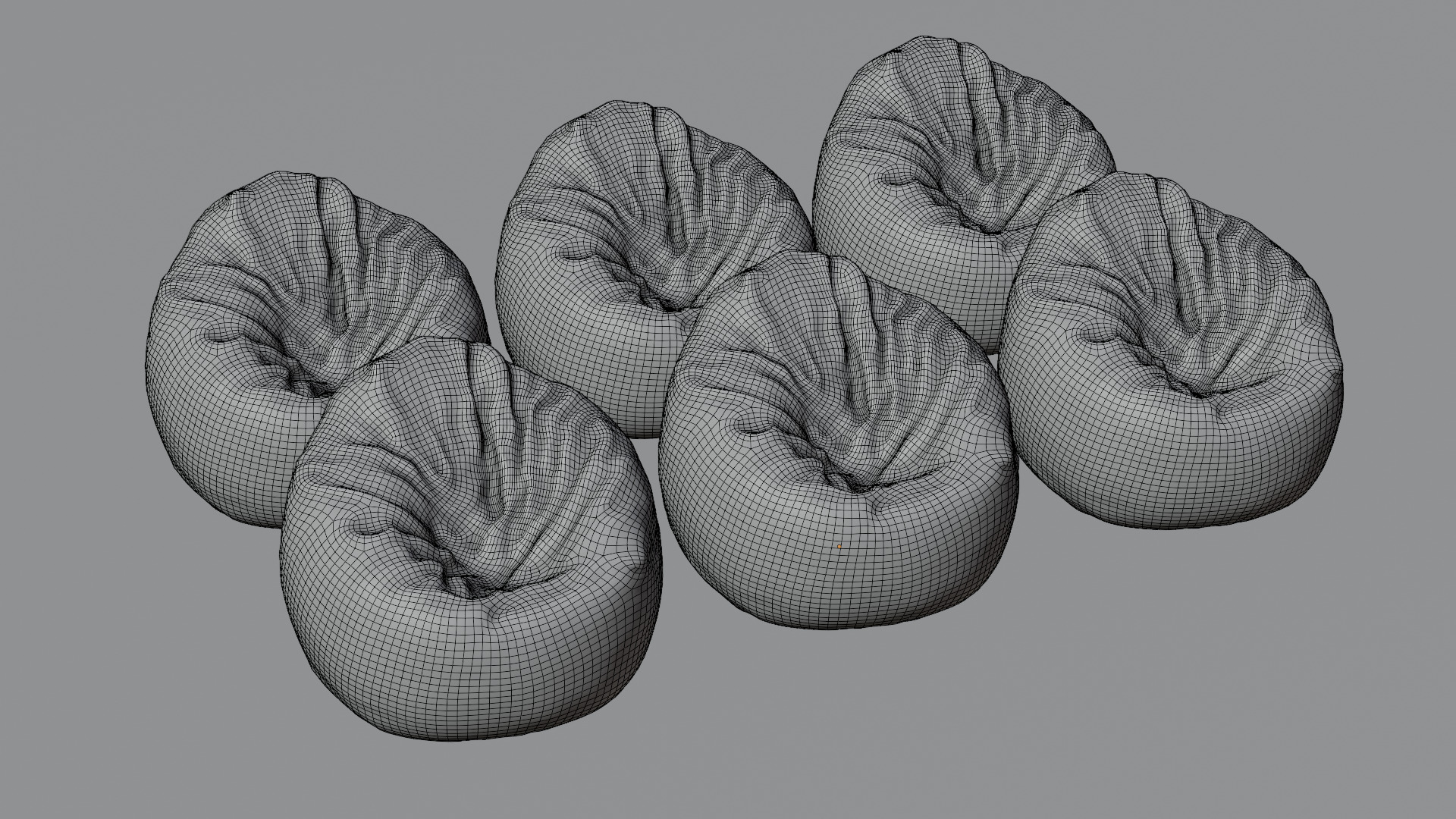Bean Bag Chair 3D model_42