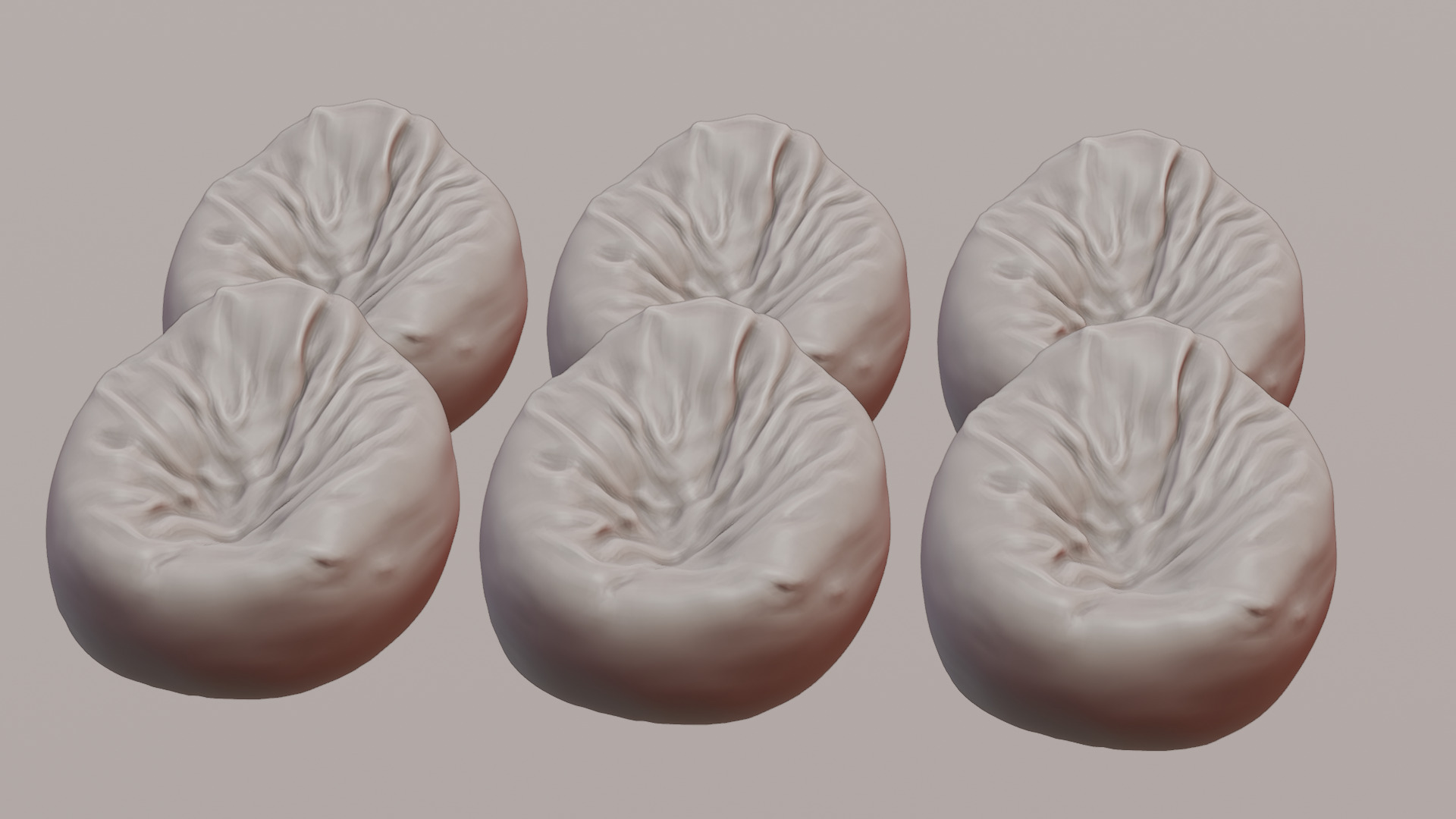 Bean Bag Chair 3D model_47