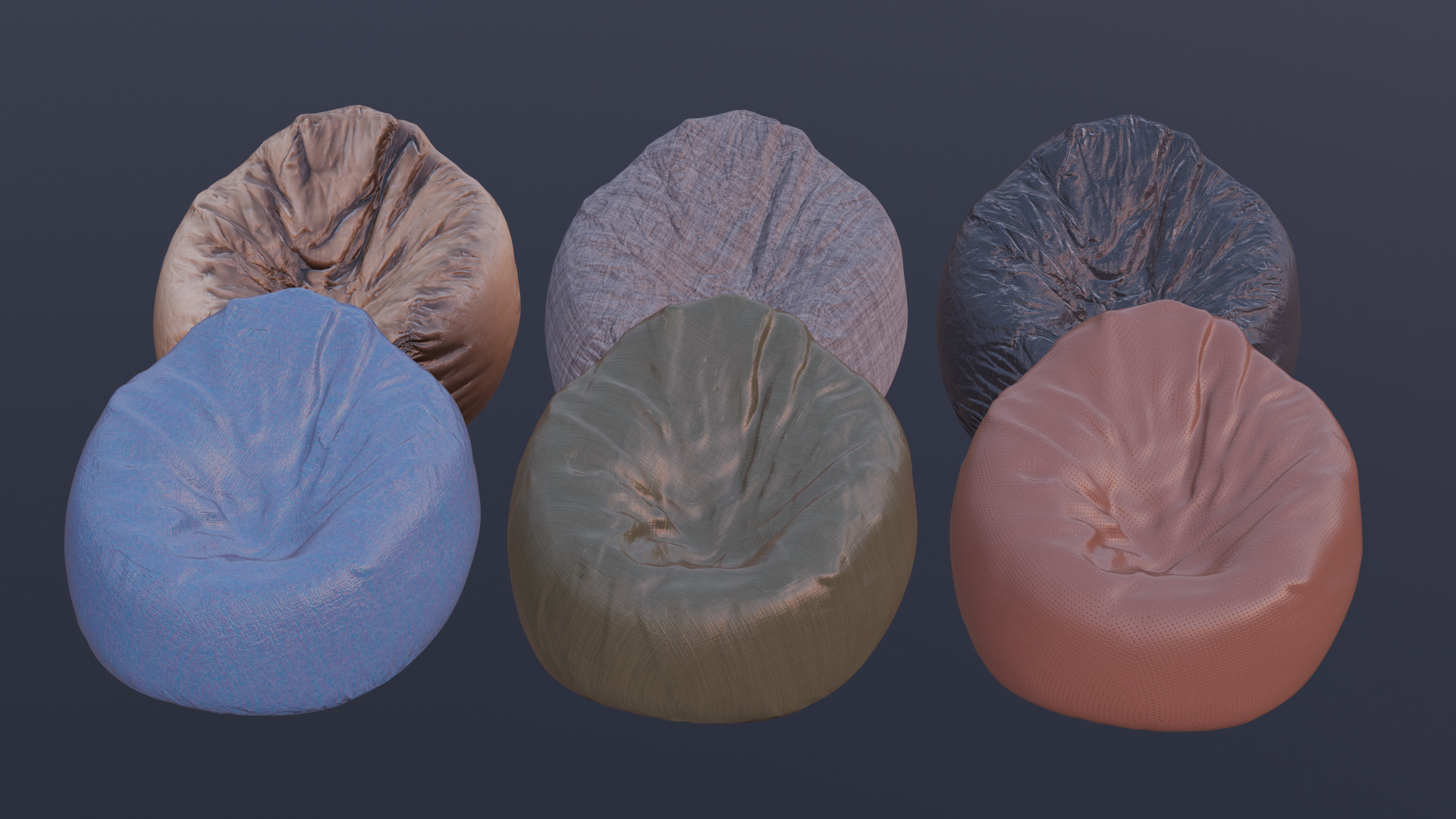 Bean Bag Chair 3D model_25