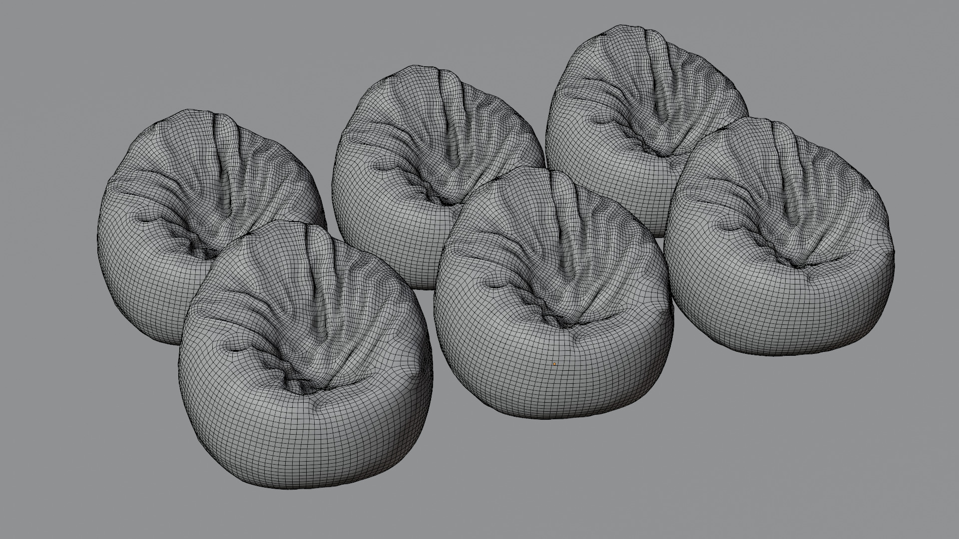 Bean Bag Chair 3D model_40