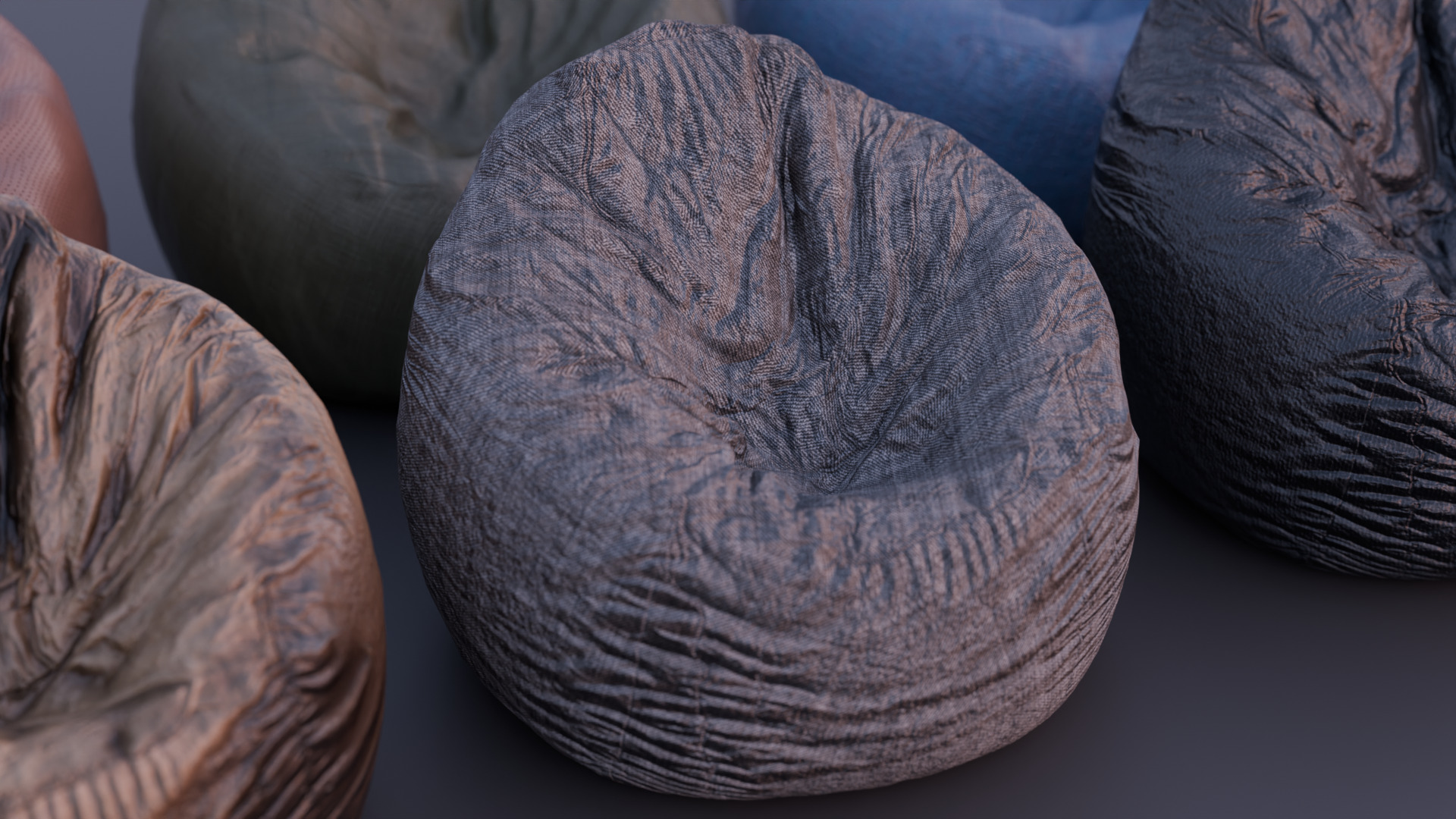 Bean Bag Chair 3D model_7