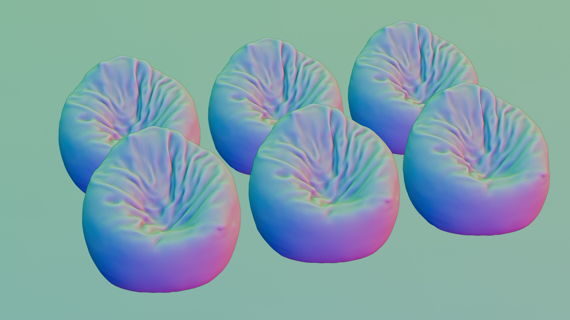 Bean Bag Chair 3D model_45