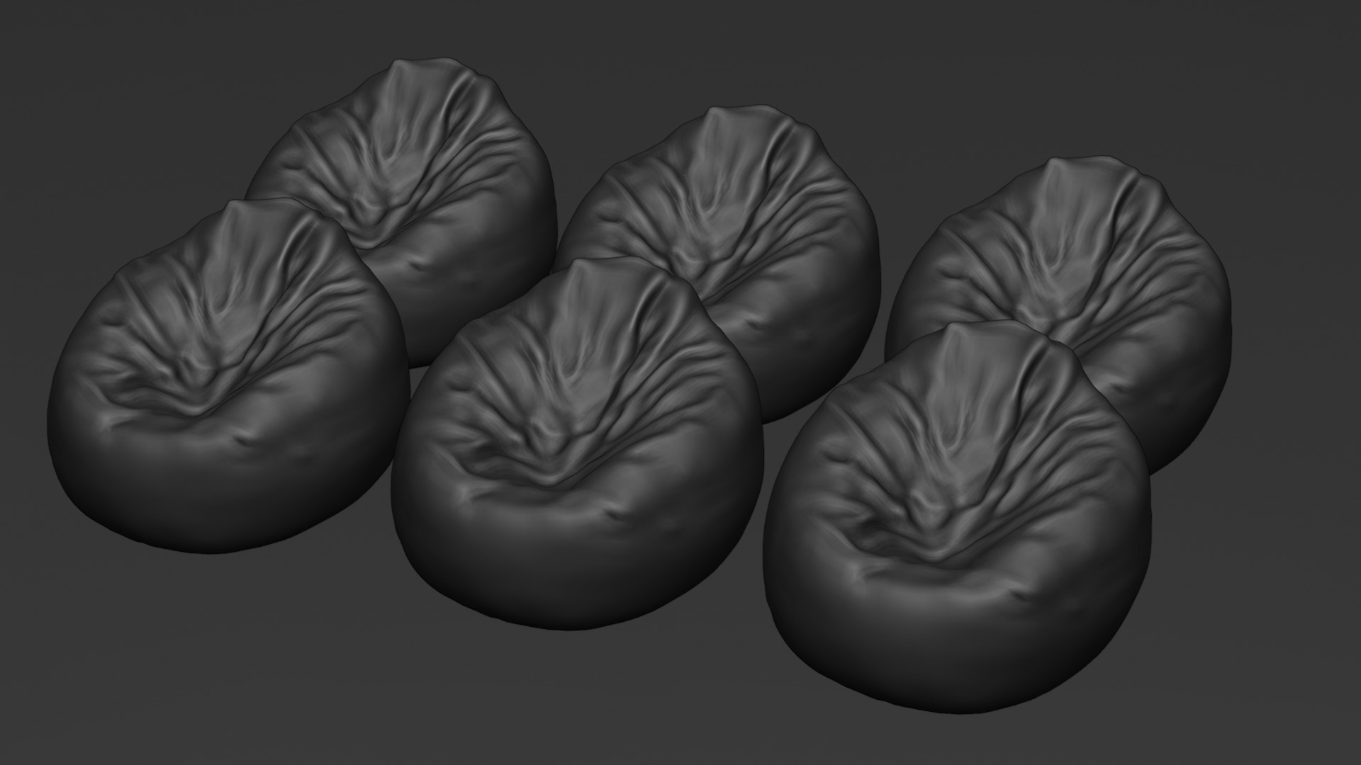 Bean Bag Chair 3D model_36