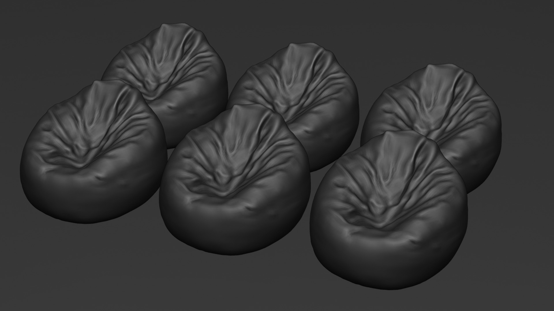 Bean Bag Chair 3D model_38