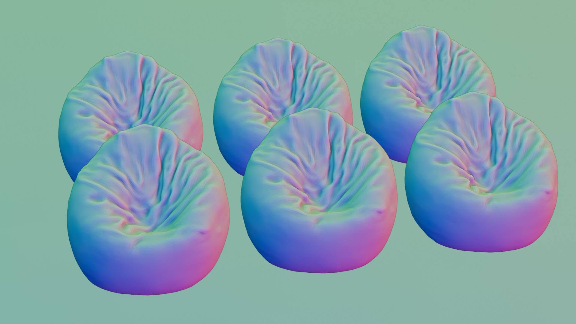 Bean Bag Chair 3D model_44