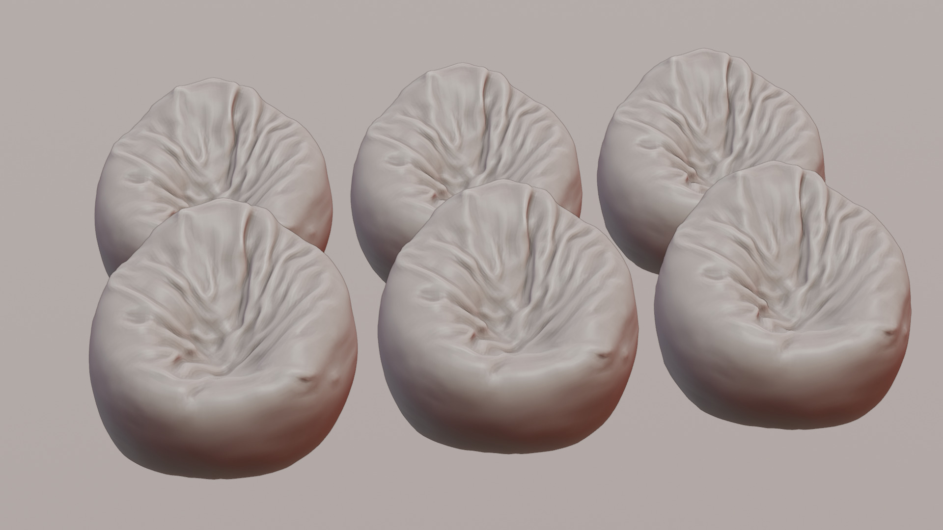 Bean Bag Chair 3D model_39