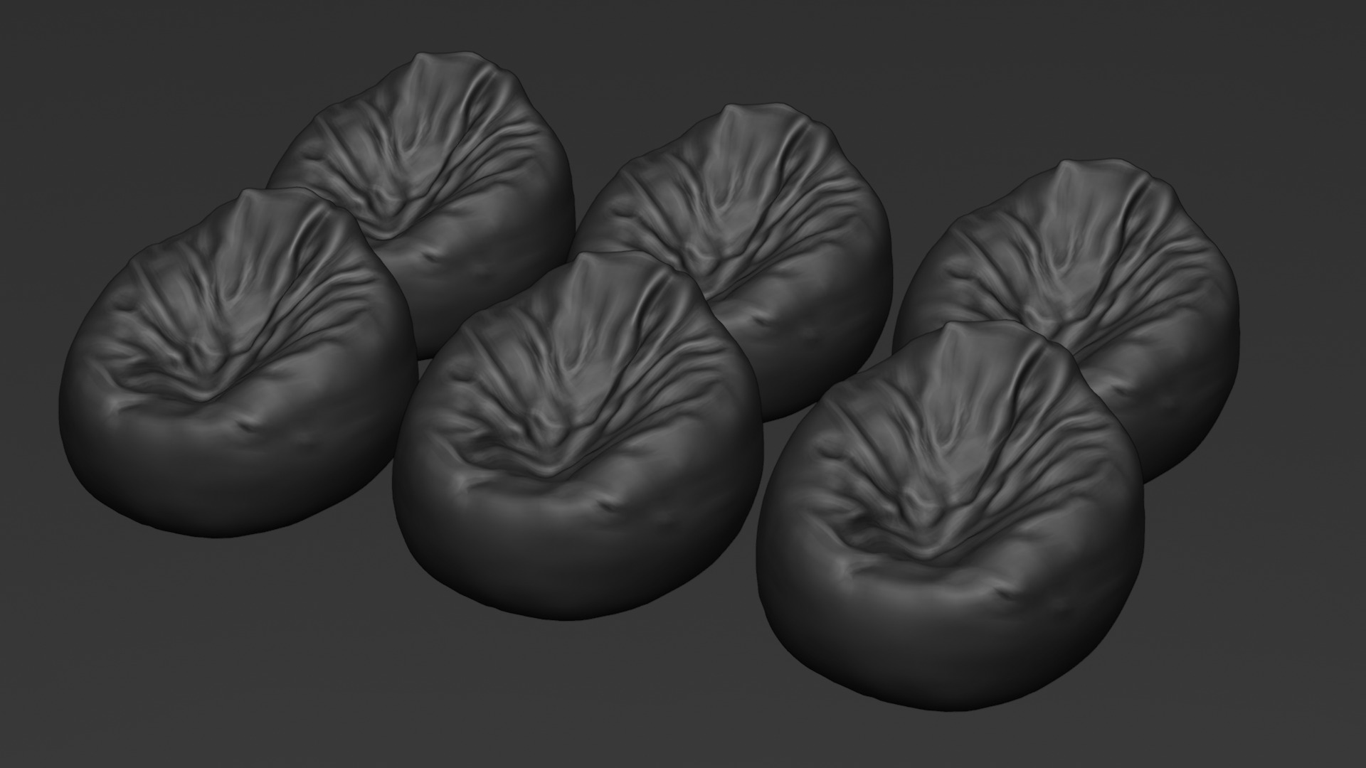 Bean Bag Chair 3D model_35