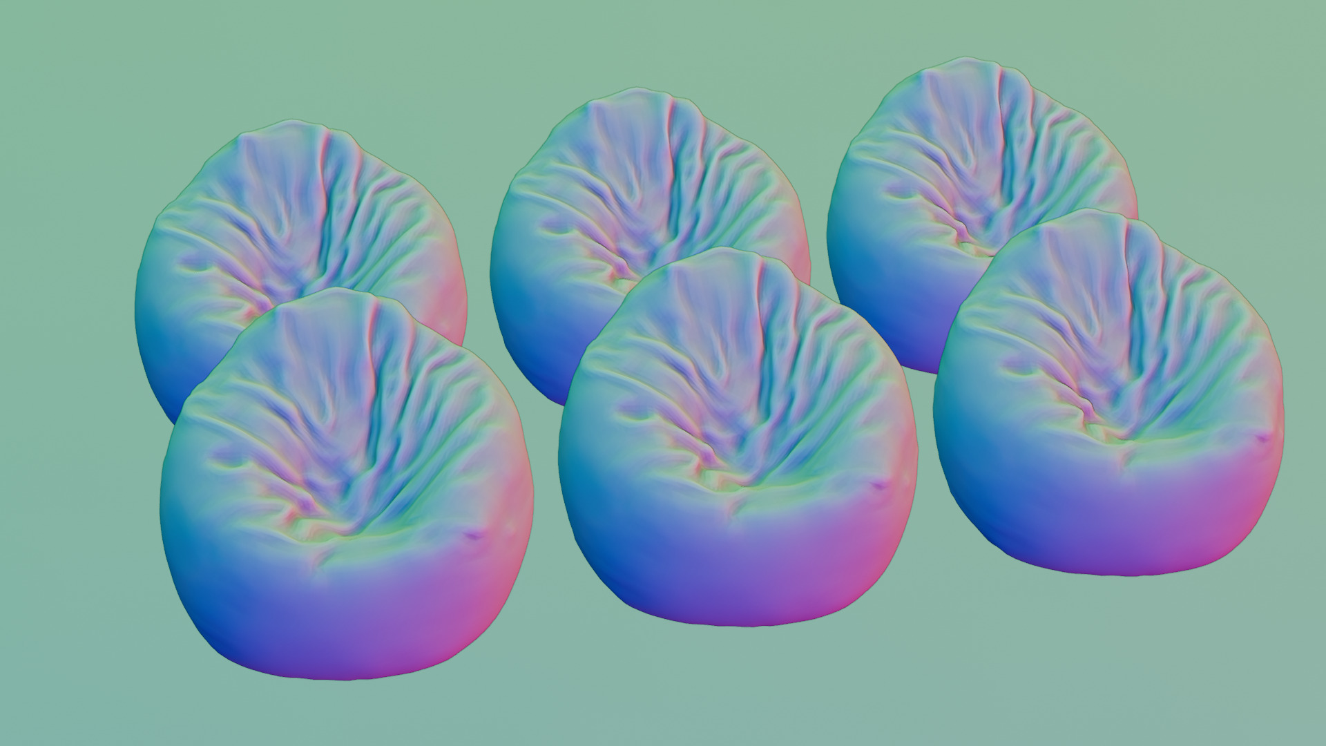 Bean Bag Chair 3D model_41