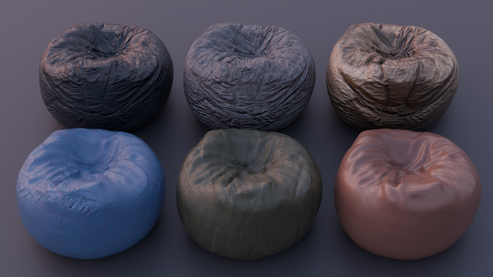 Bean Bag Chair 3D model_4