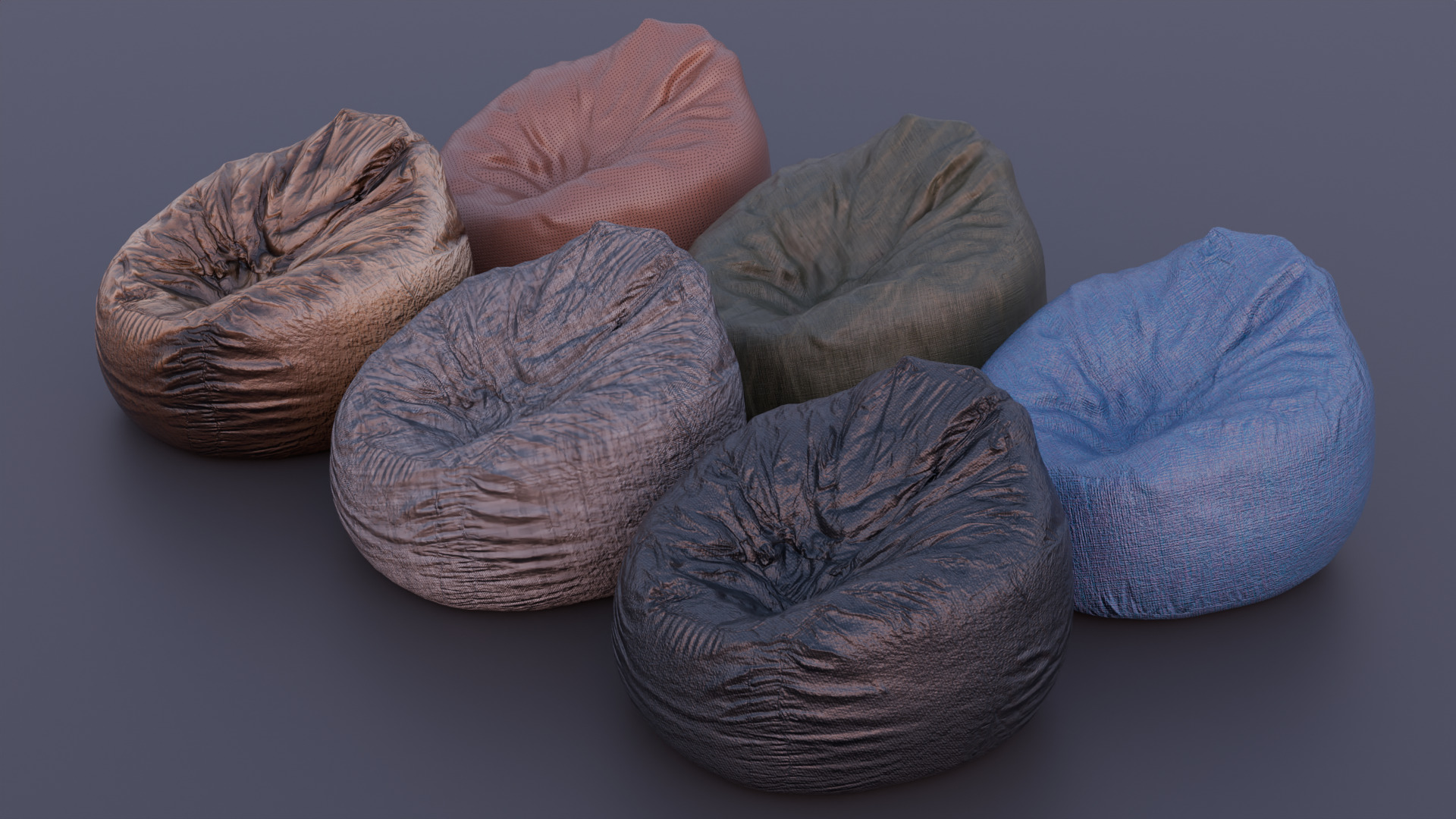 Bean Bag Chair 3D model_2