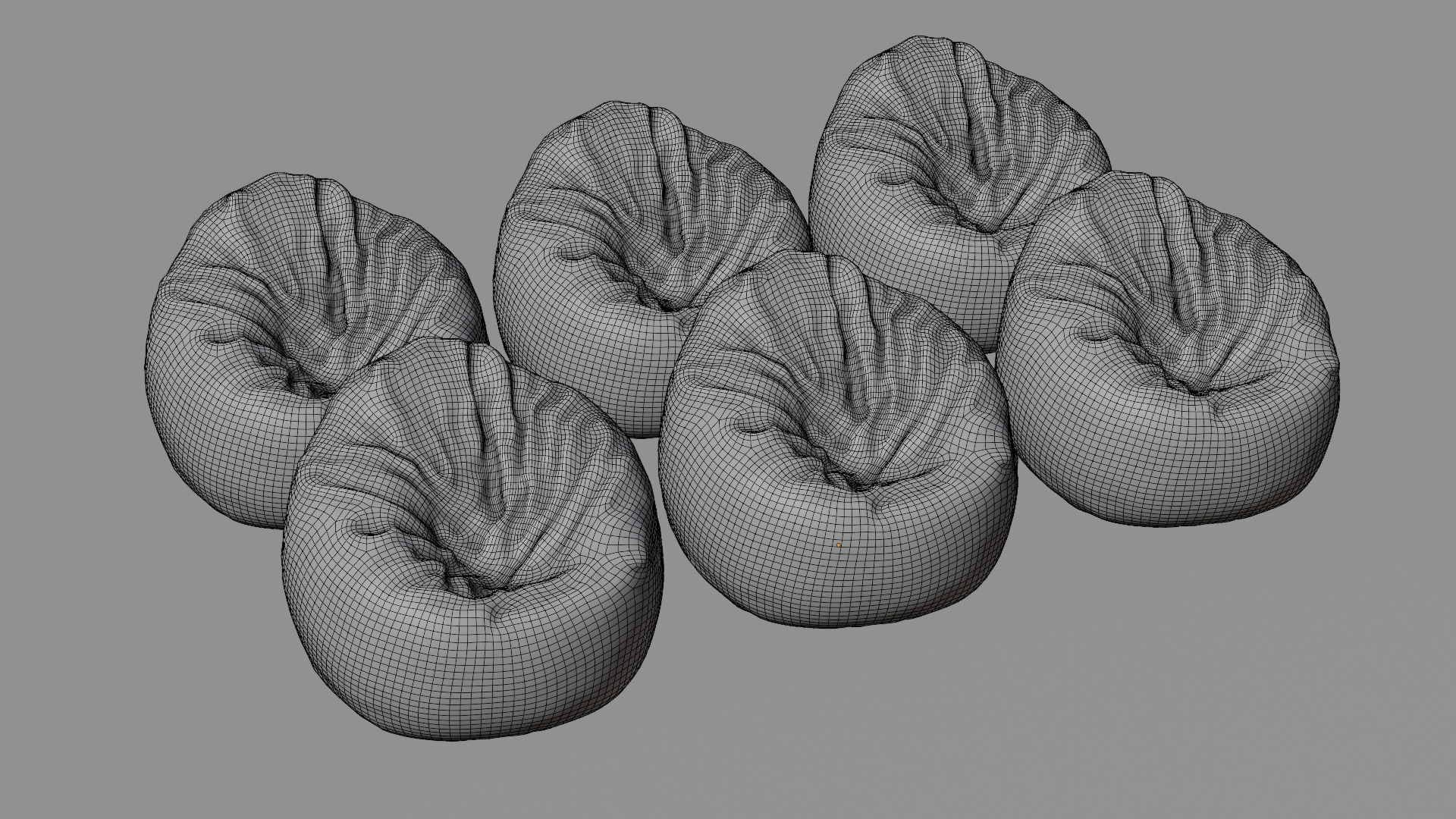 Bean Bag Chair 3D model_37