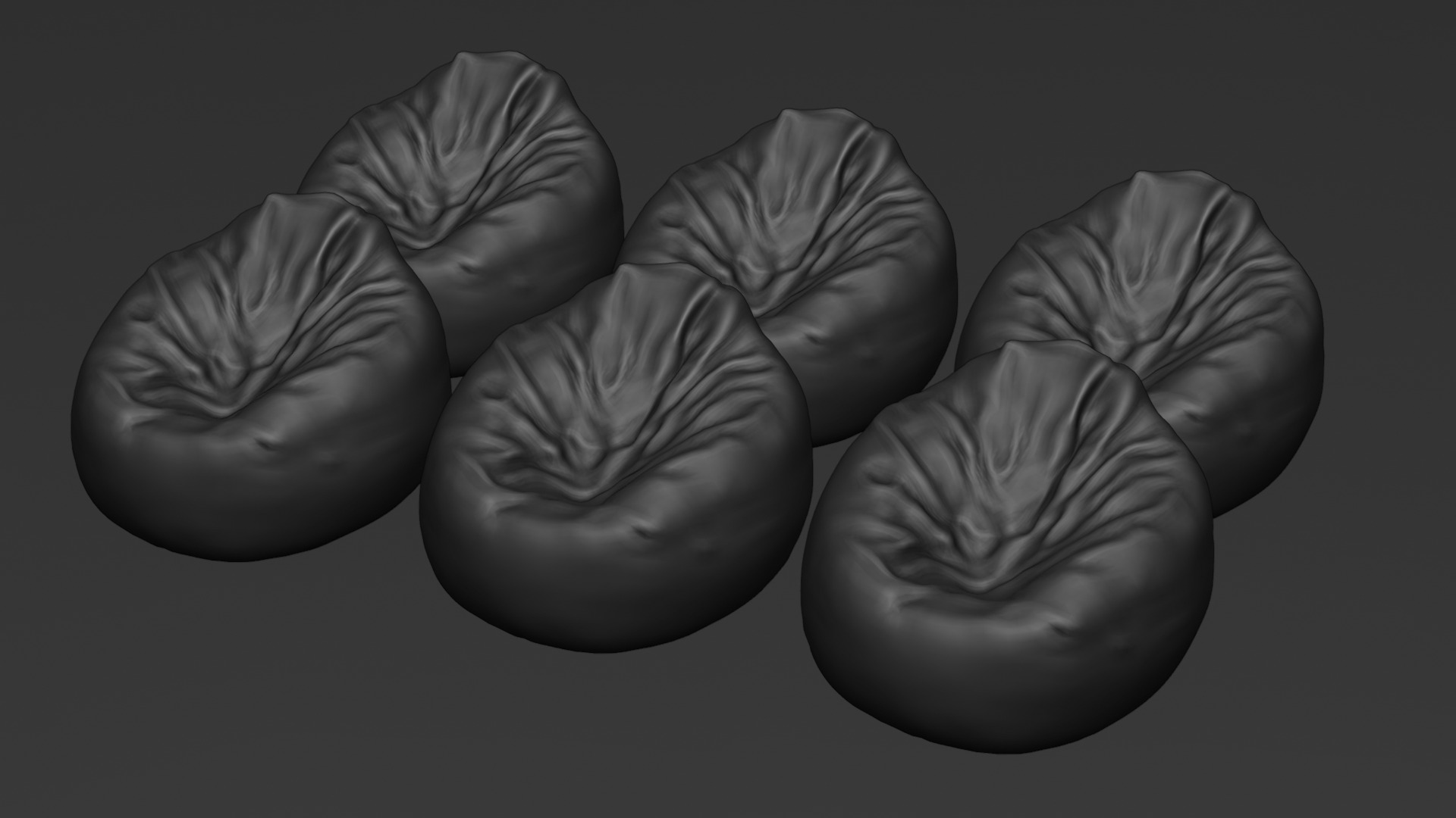 Bean Bag Chair 3D model_33