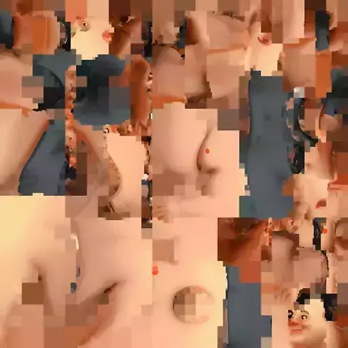 Fat cartoon human character in shorts