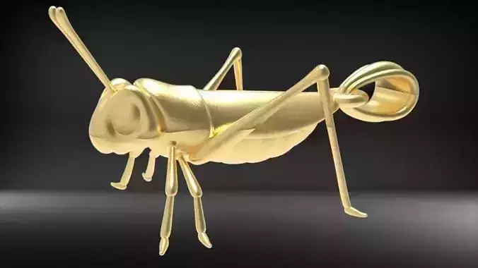 Grasshooper pendant necklace charm jewelry 