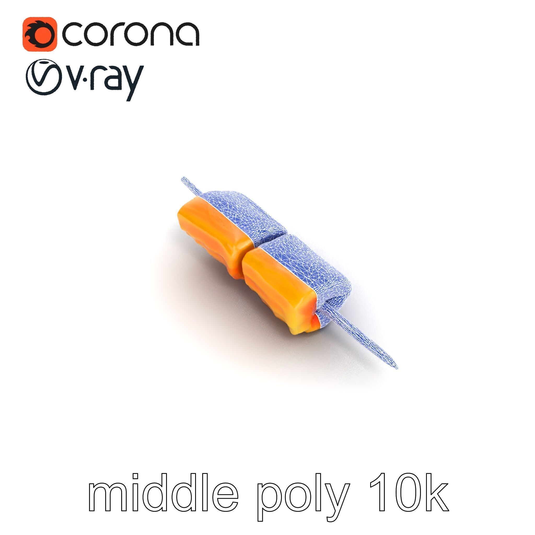 Realistic Salmon Skewer Low-Mid-High Poly model pack Low-poly 3D model_25