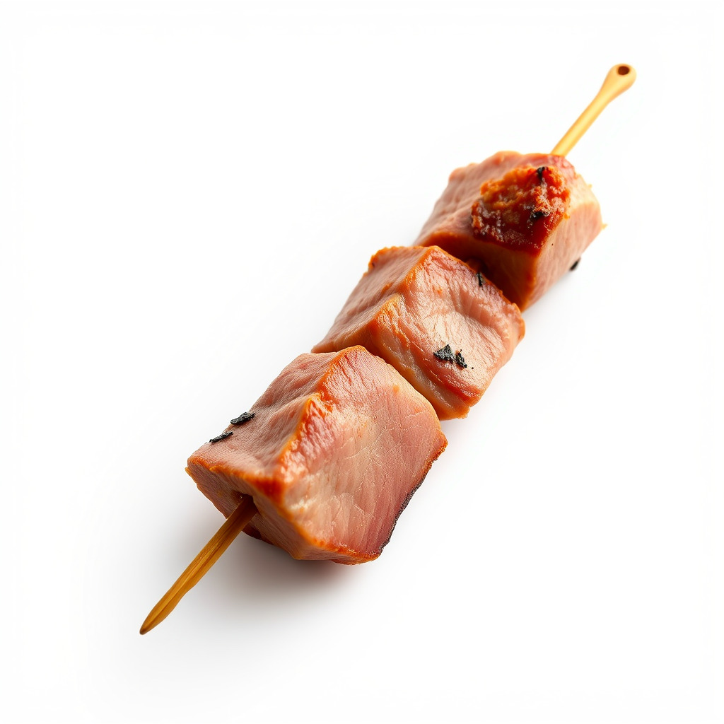Pork Kebab Lifelike Meat Cuts Model Pack Low-poly 3D model_3