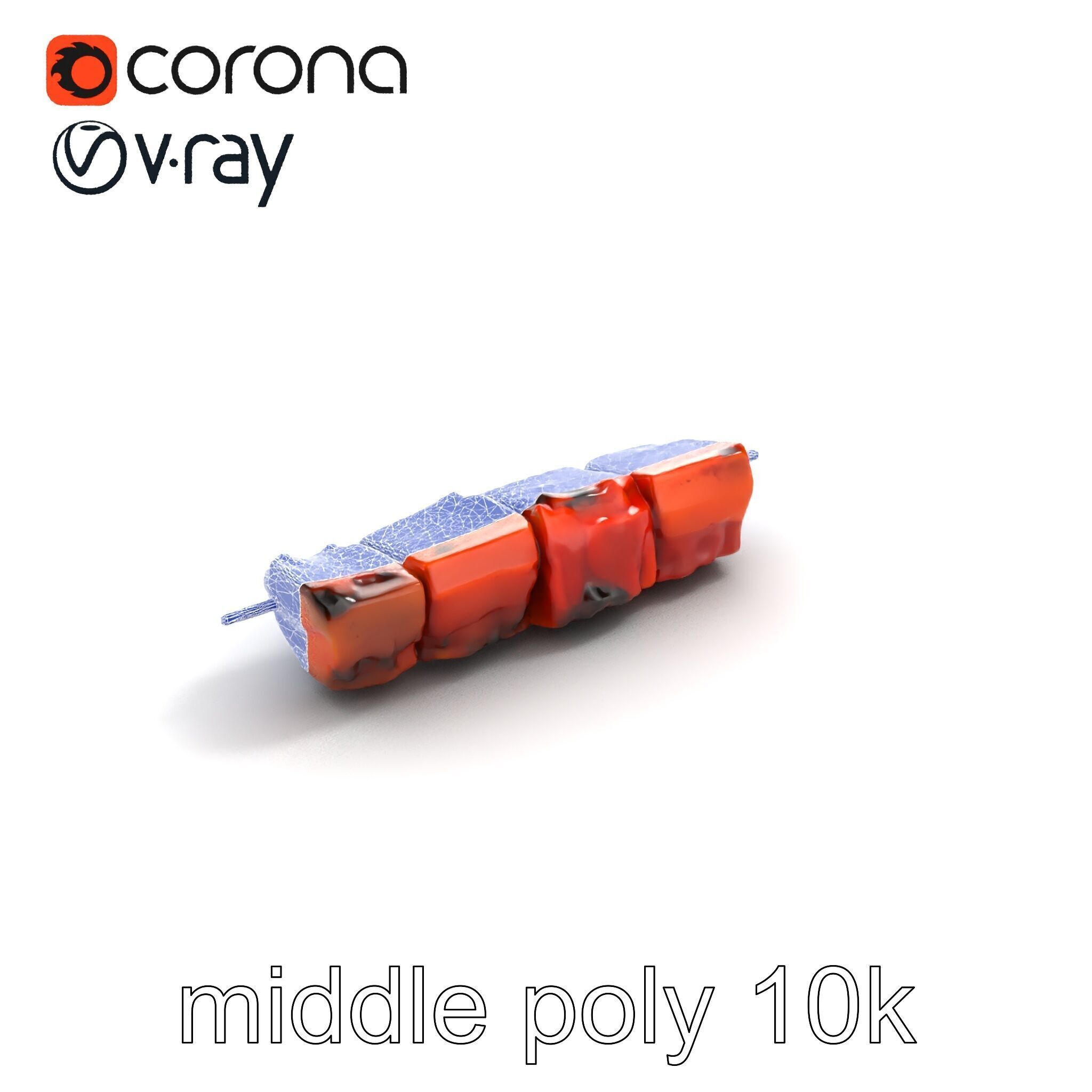 Juicy Beef Kebab Skewer 3D Model Pack Low-poly 3D model_11