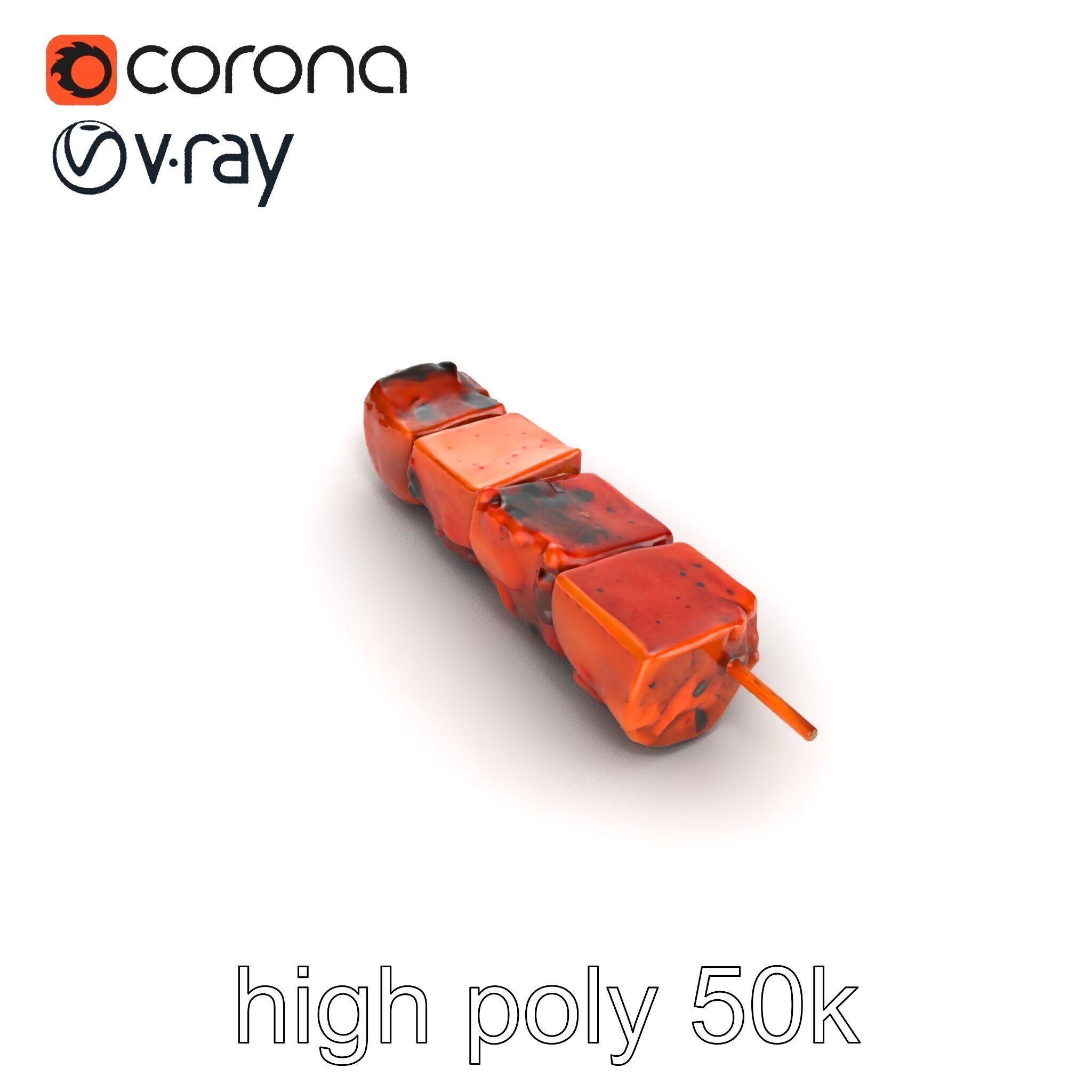 Juicy Beef Kebab Skewer 3D Model Pack Low-poly 3D model_31