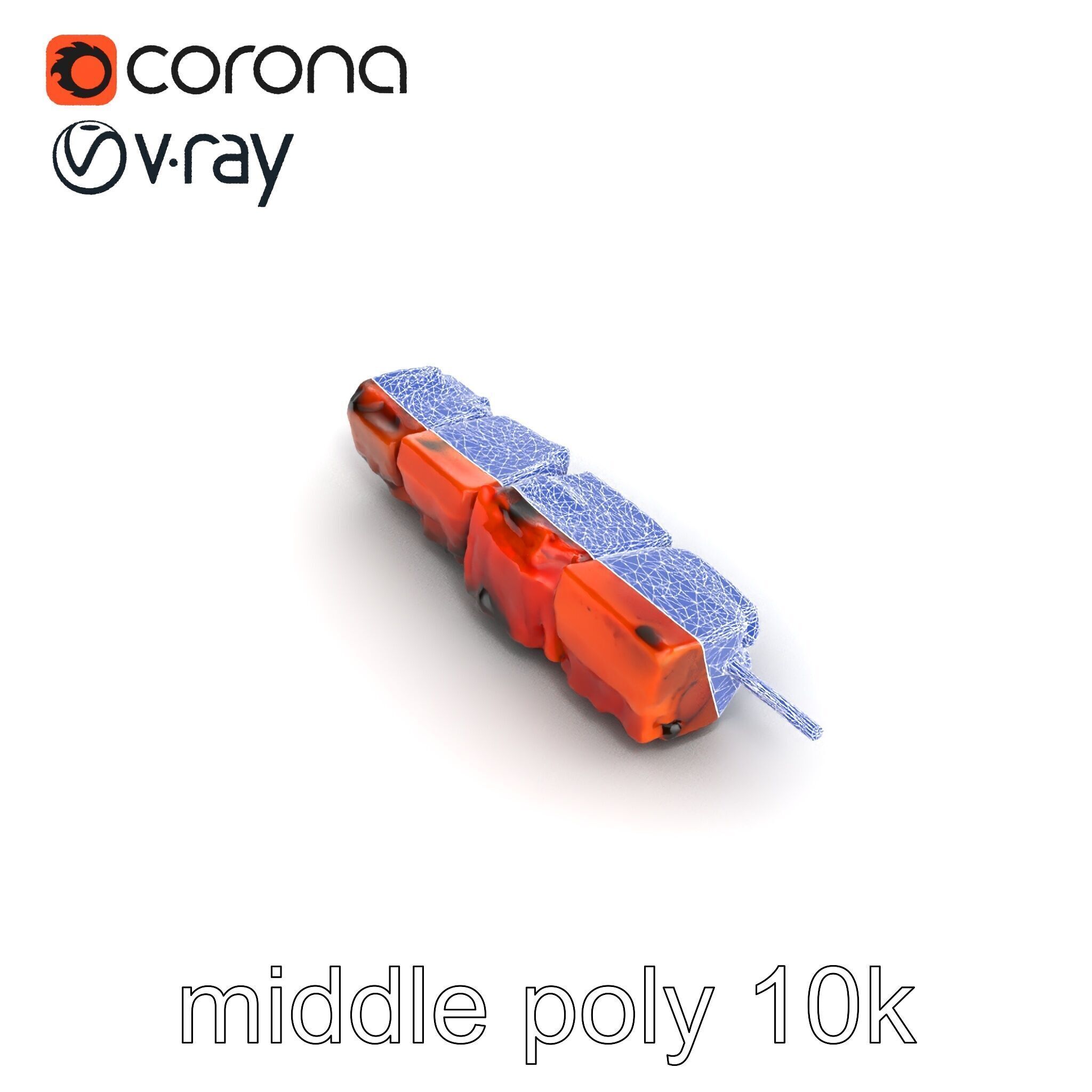 Juicy Beef Kebab Skewer 3D Model Pack Low-poly 3D model_25
