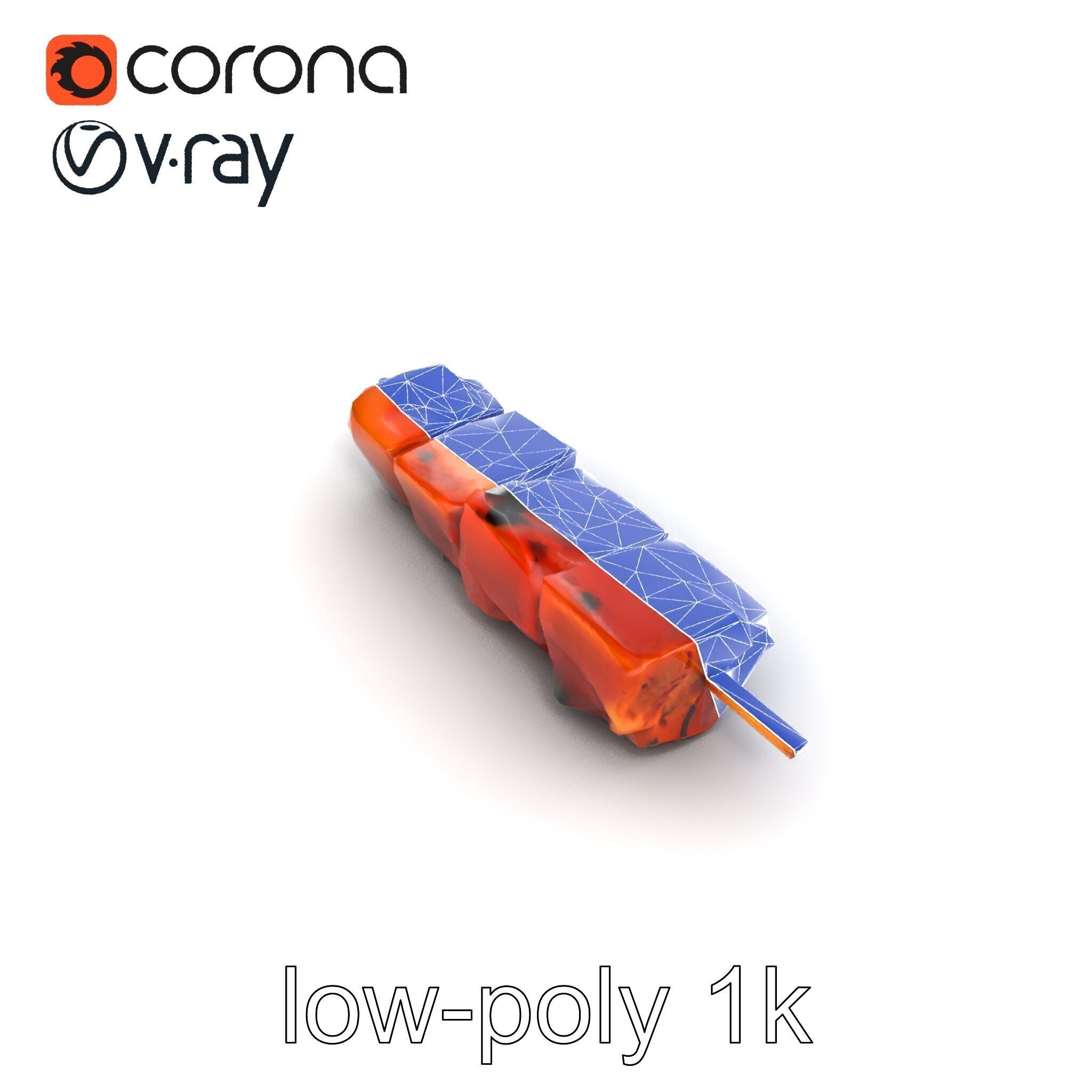 Juicy Beef Kebab Skewer 3D Model Pack Low-poly 3D model_32