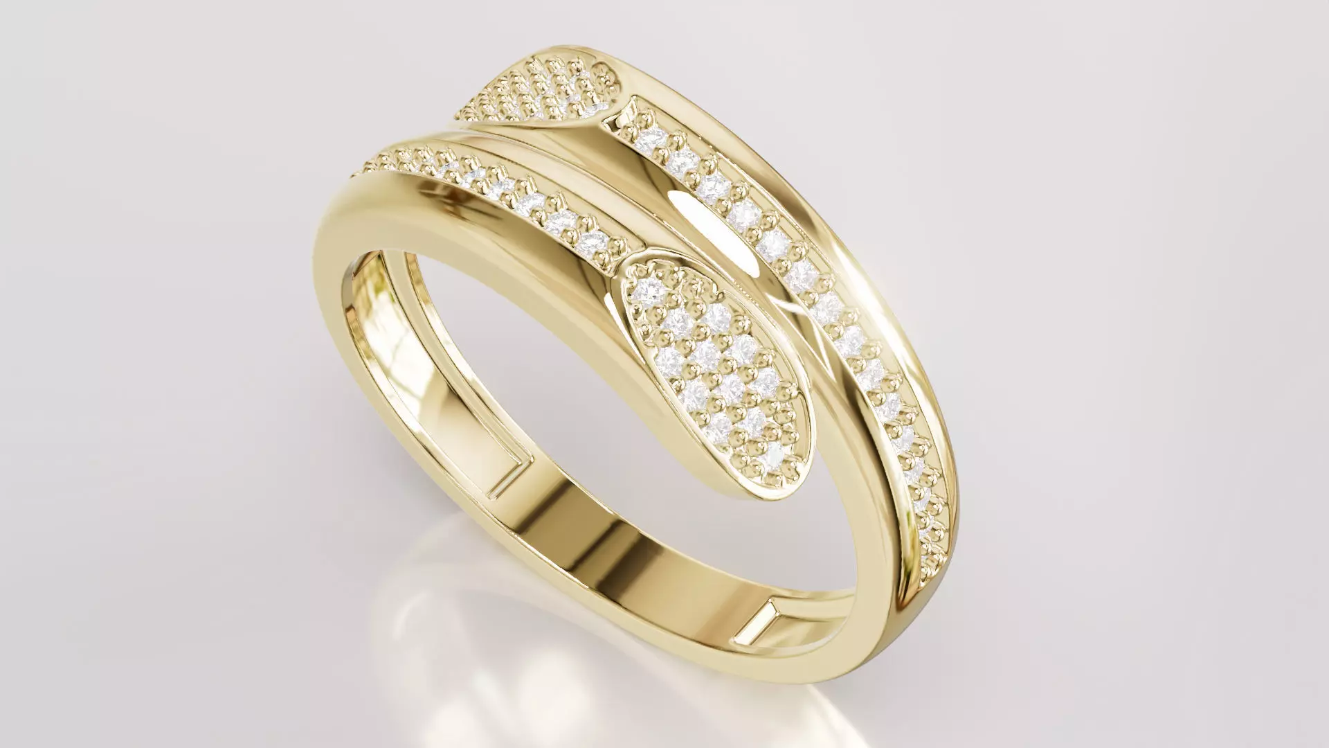 Jewelry Diamond Ring Model RG96 Free 3D print model