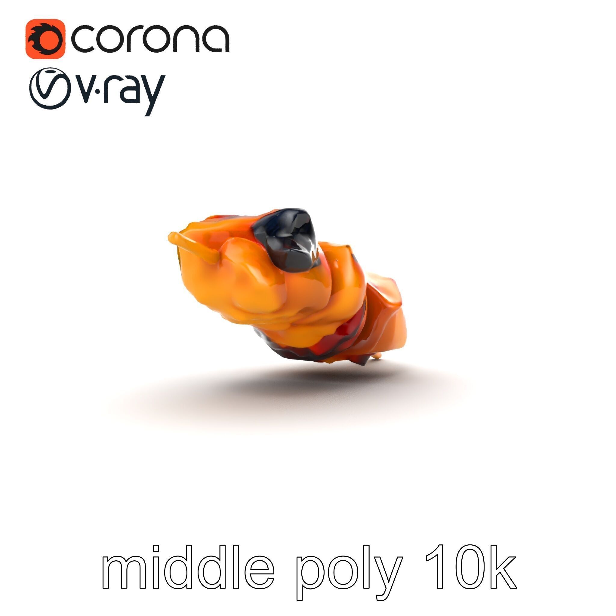 Realistic Chicken Kebab Skewer model pack Low-poly 3D model_26