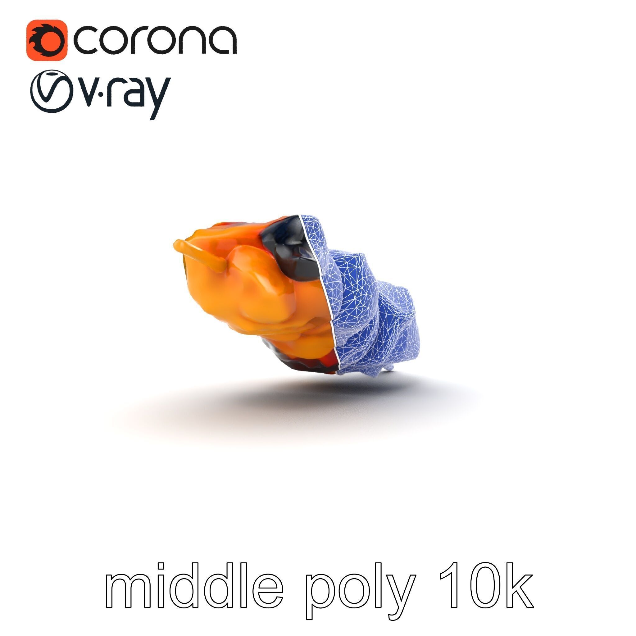 Realistic Chicken Kebab Skewer model pack Low-poly 3D model_13