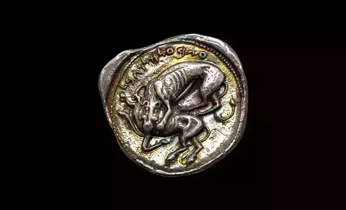 Silver Stater of Phoenicia 3D print model