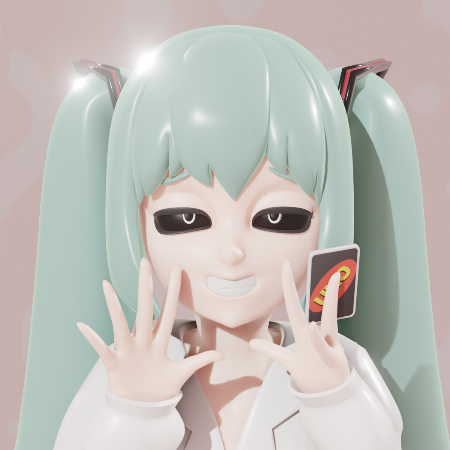 Mimukauwa - Miku uno 3D print model_2