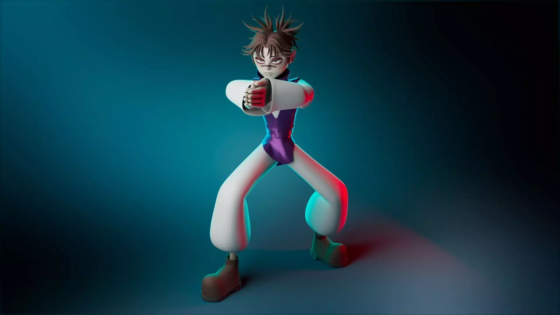 choso jujutsu kaisen stylized form 3D model_0