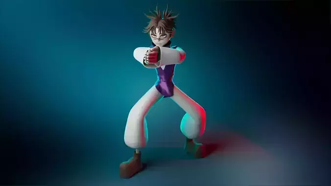 choso jujutsu kaisen stylized form 3D model