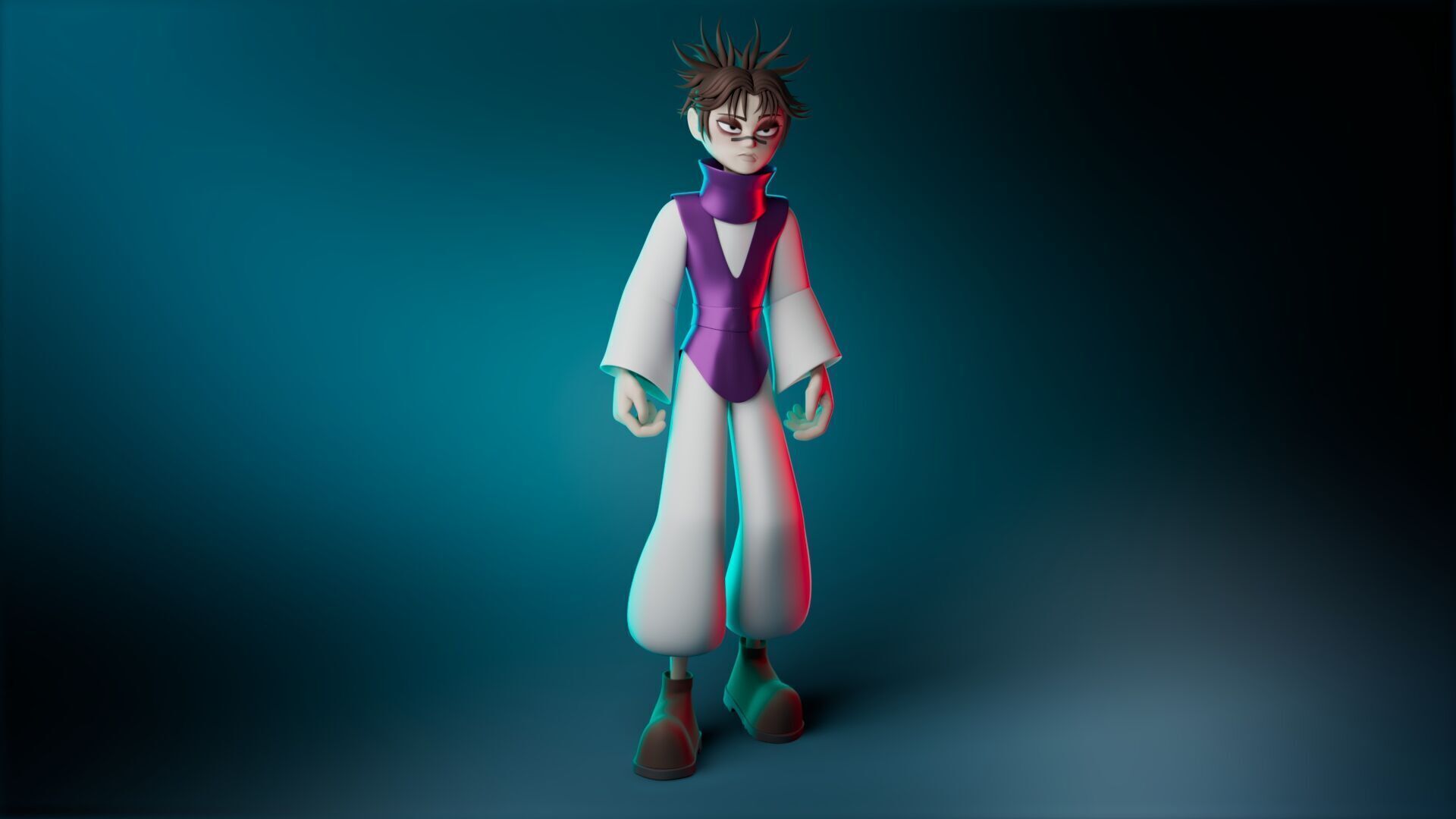 choso jujutsu kaisen stylized form 3D model_2