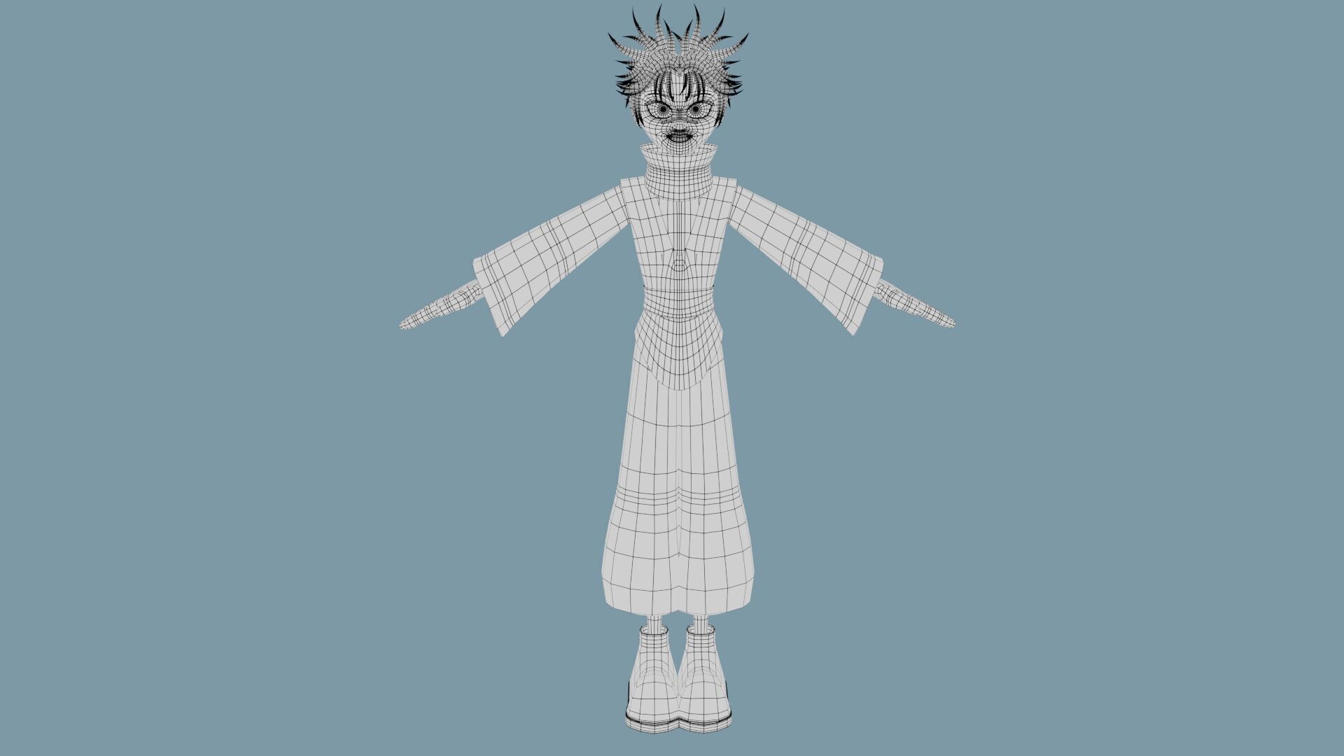 choso jujutsu kaisen stylized form 3D model_11